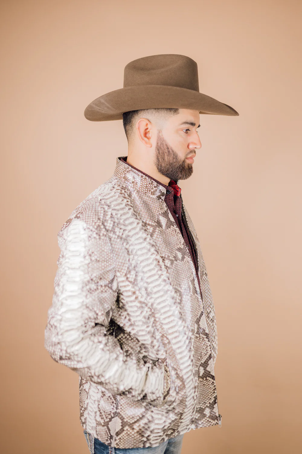 *PRE-ORDER* Men's Full Python Genuine Leather Jacket - Image 7