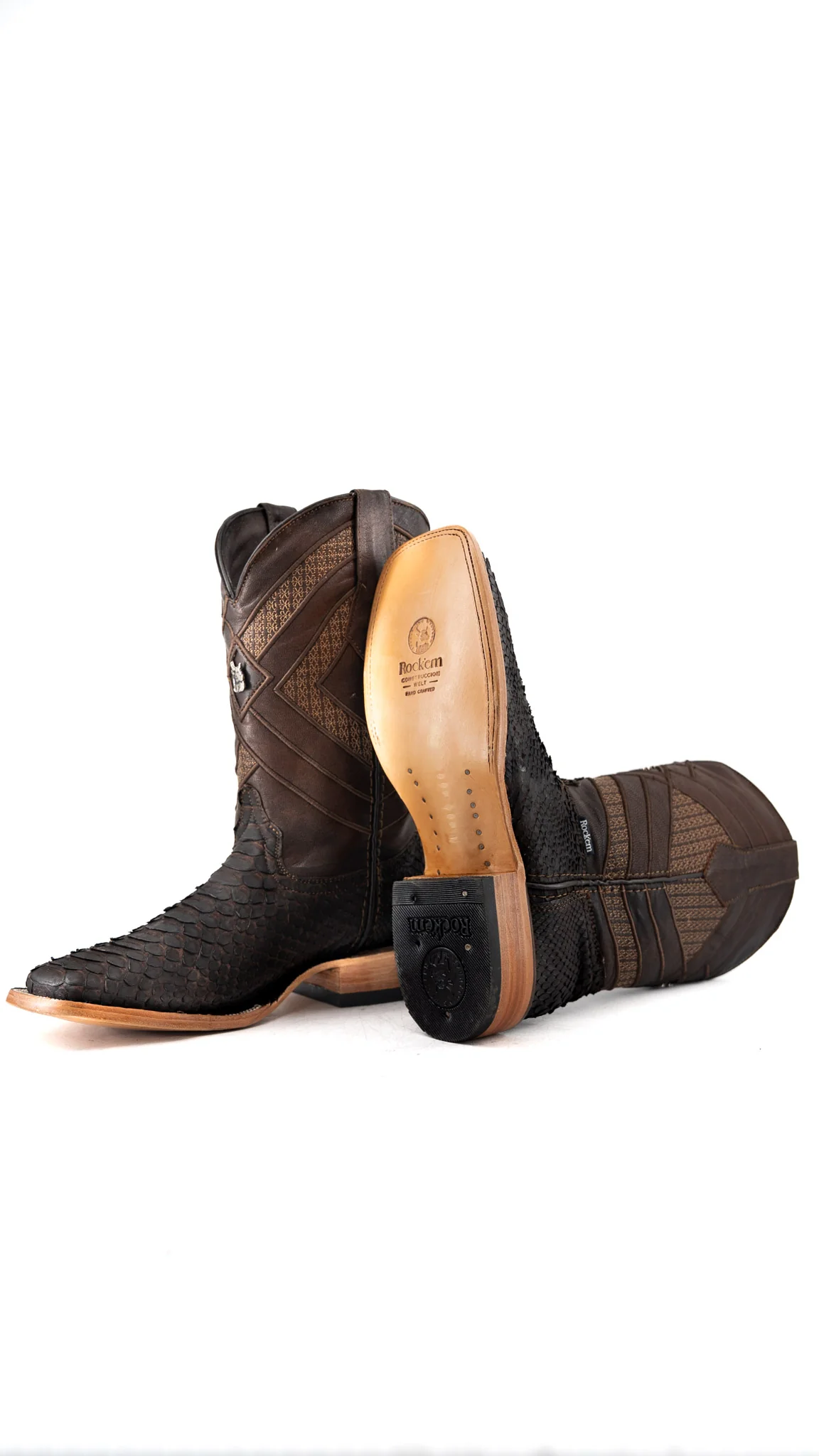 Prescott Python Exotic Square Cowboy Boot - Image 10