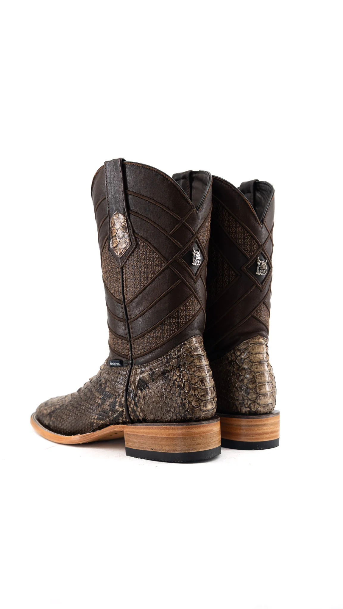Prescott Python Exotic Square Cowboy Boot - Image 19
