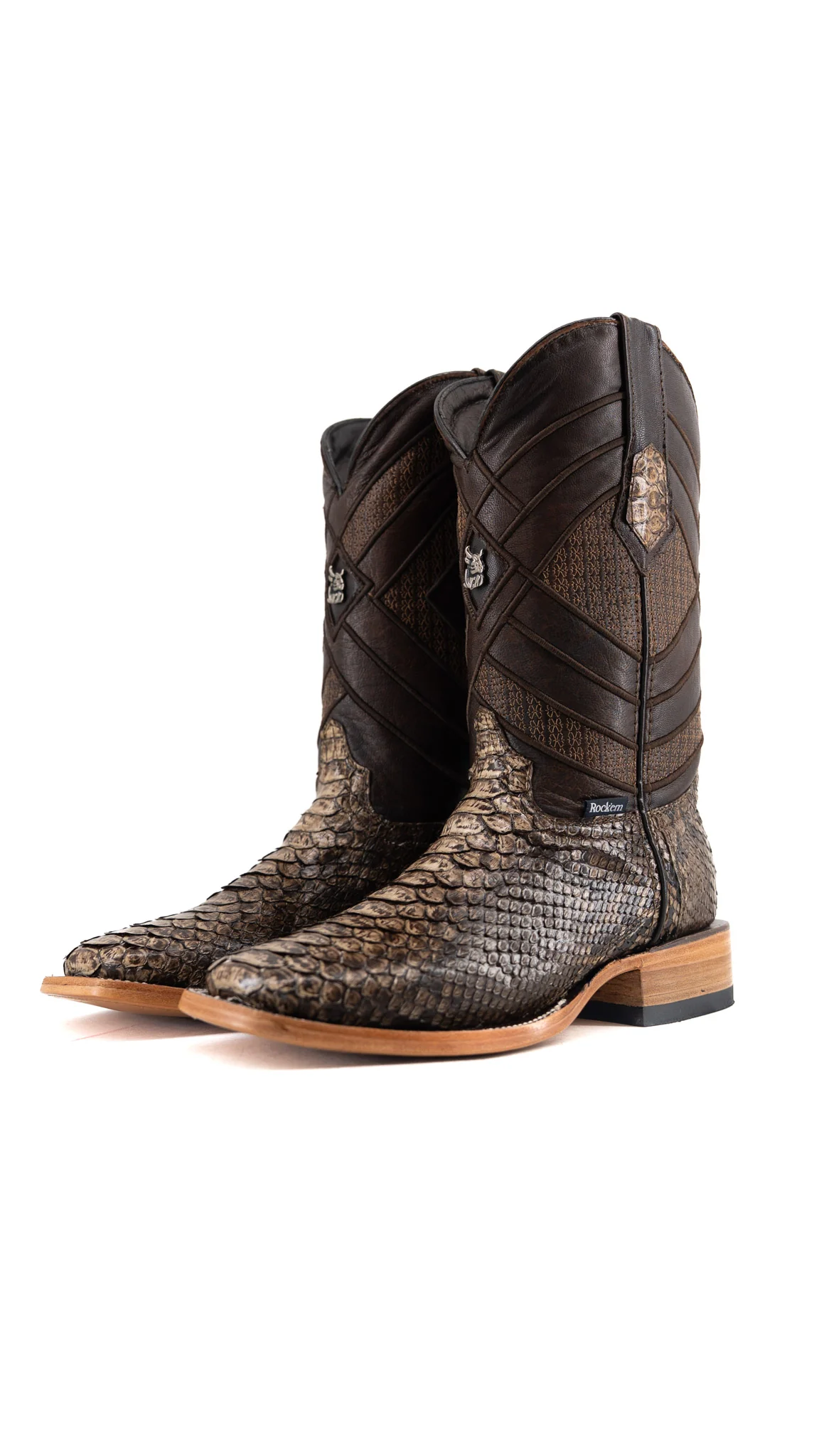 Prescott Python Exotic Square Cowboy Boot - Image 20