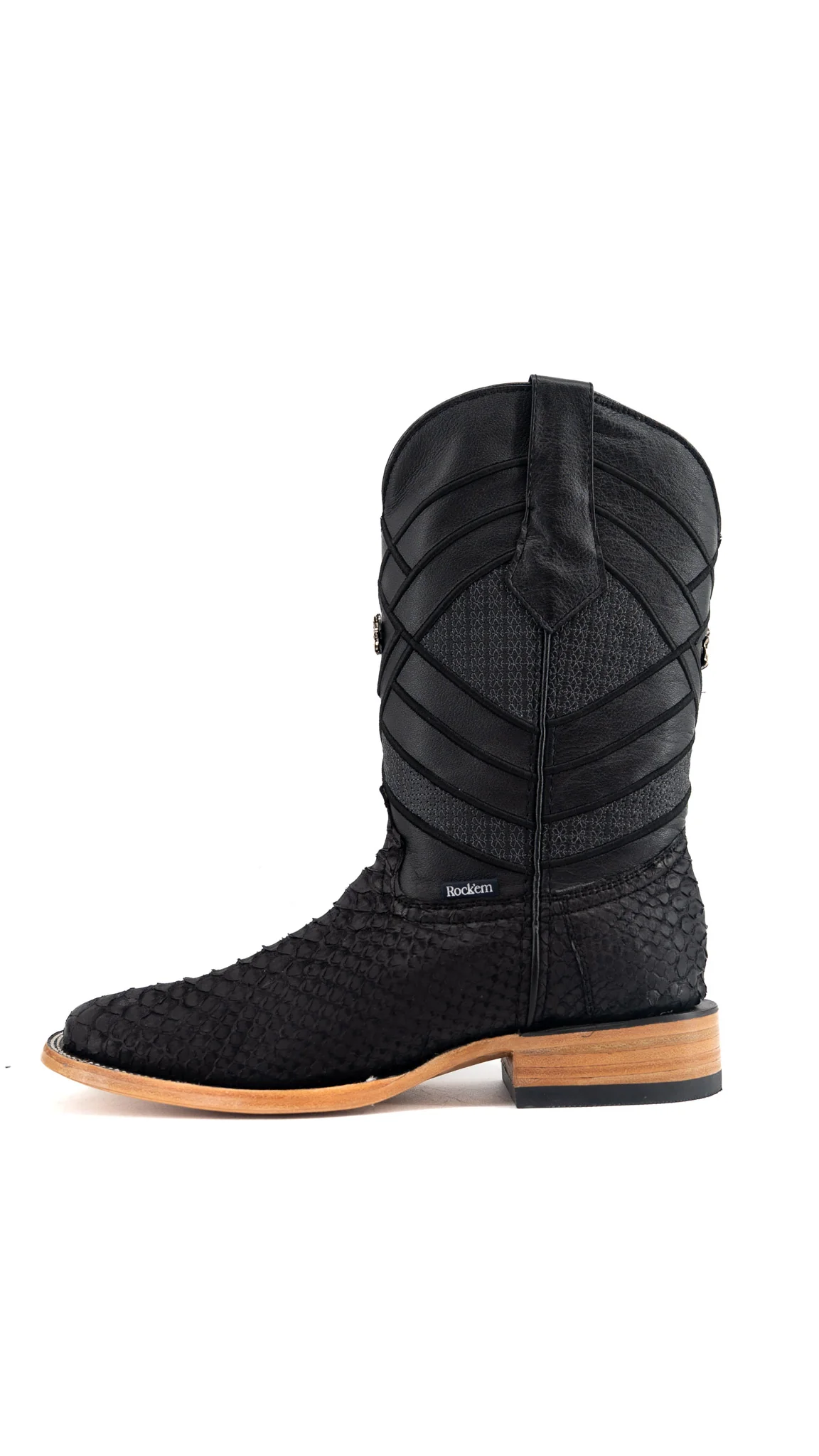 Prescott Python Exotic Square Cowboy Boot - Image 22