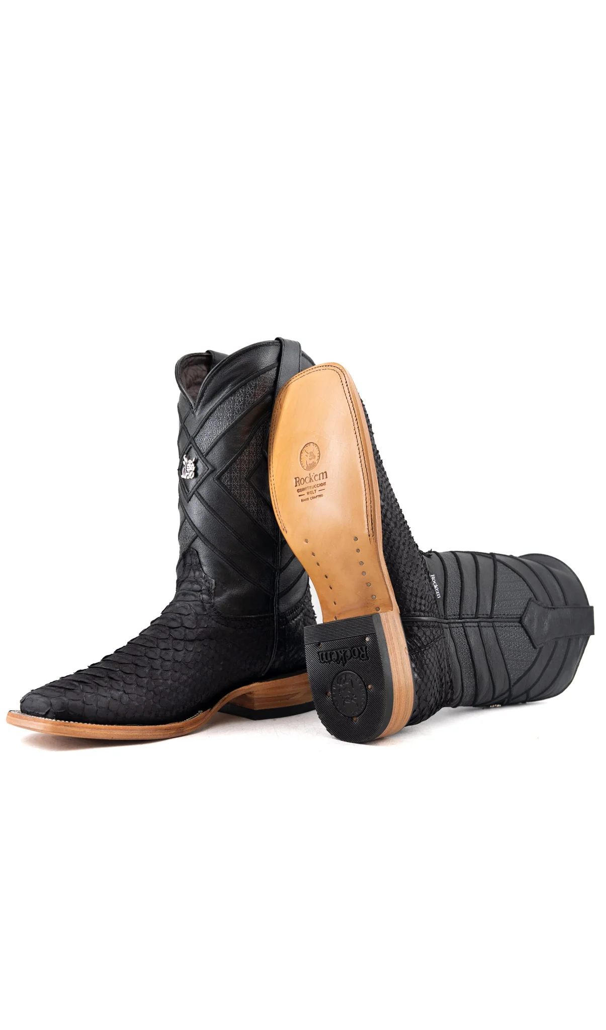 Prescott Python Exotic Square Cowboy Boot - Image 23
