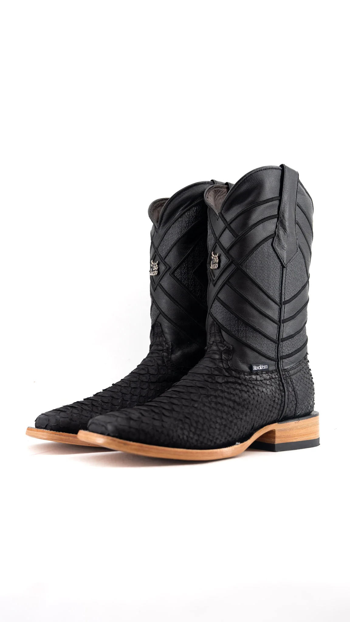 Prescott Python Exotic Square Cowboy Boot - Image 25