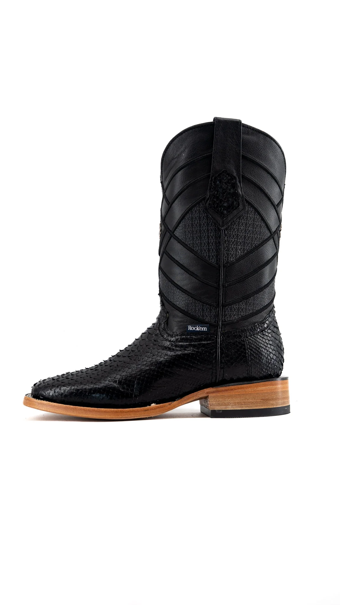 Prescott Python Exotic Square Cowboy Boot - Image 27