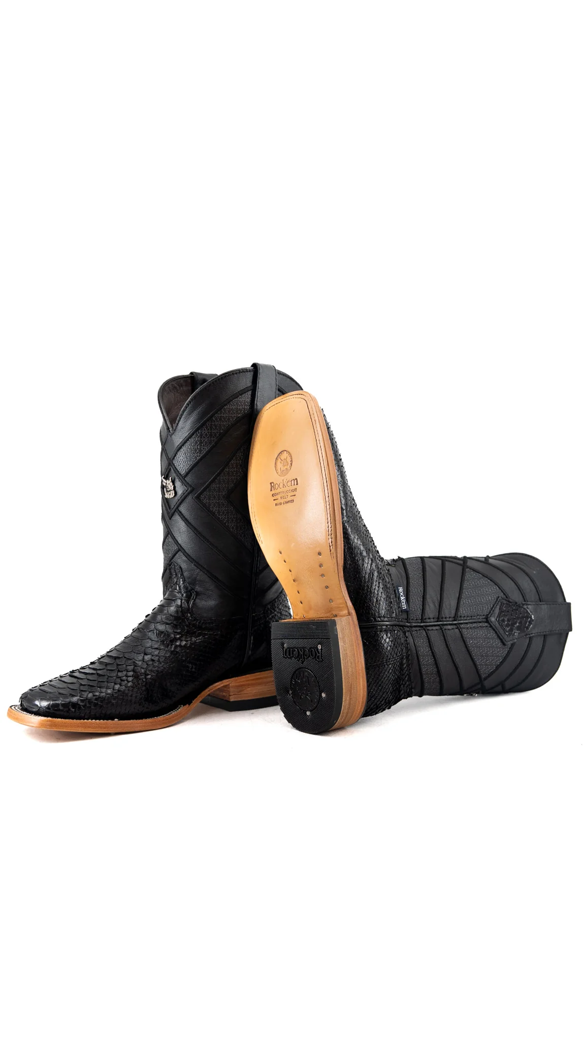 Prescott Python Exotic Square Cowboy Boot - Image 28