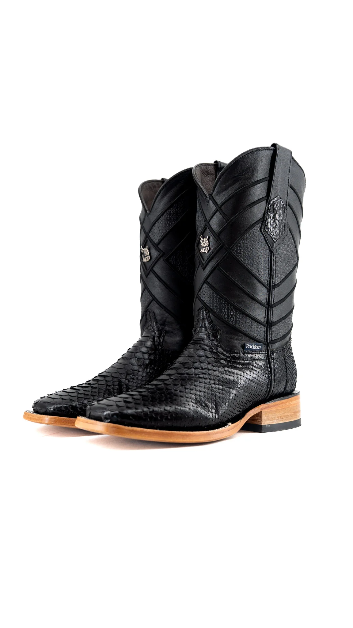 Prescott Python Exotic Square Cowboy Boot - Image 30