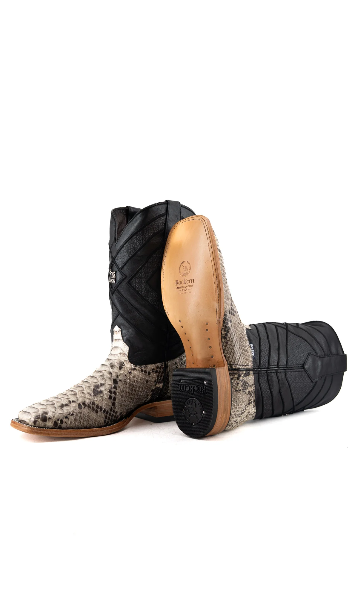 Prescott Python Exotic Square Cowboy Boot - Image 4