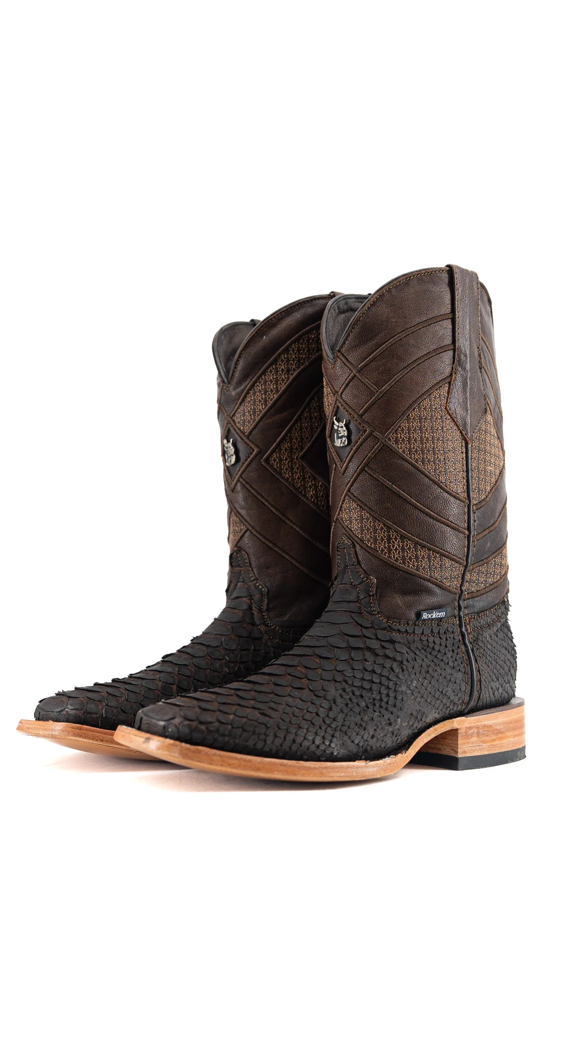 Prescott Python Exotic Square Cowboy Boot - Image 6