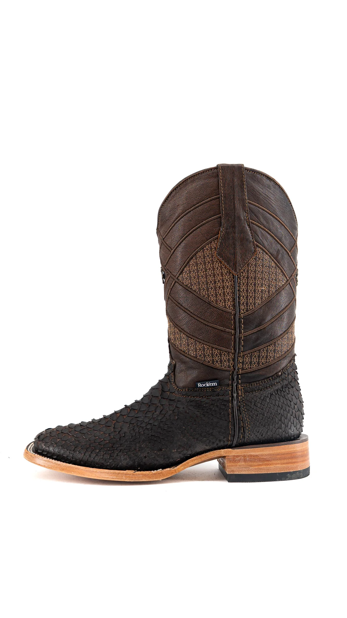 Prescott Python Exotic Square Cowboy Boot - Image 7
