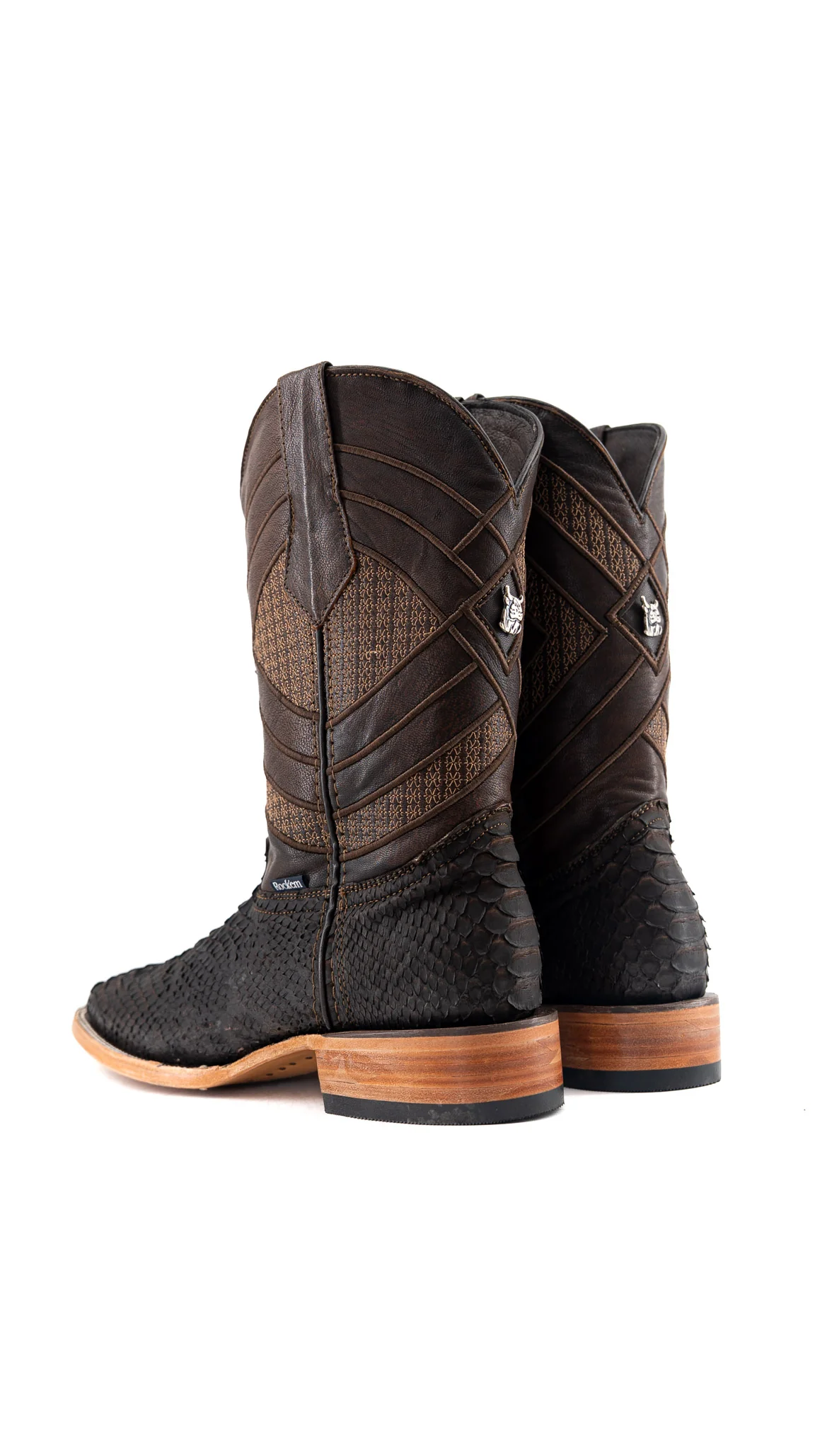 Prescott Python Exotic Square Cowboy Boot - Image 8