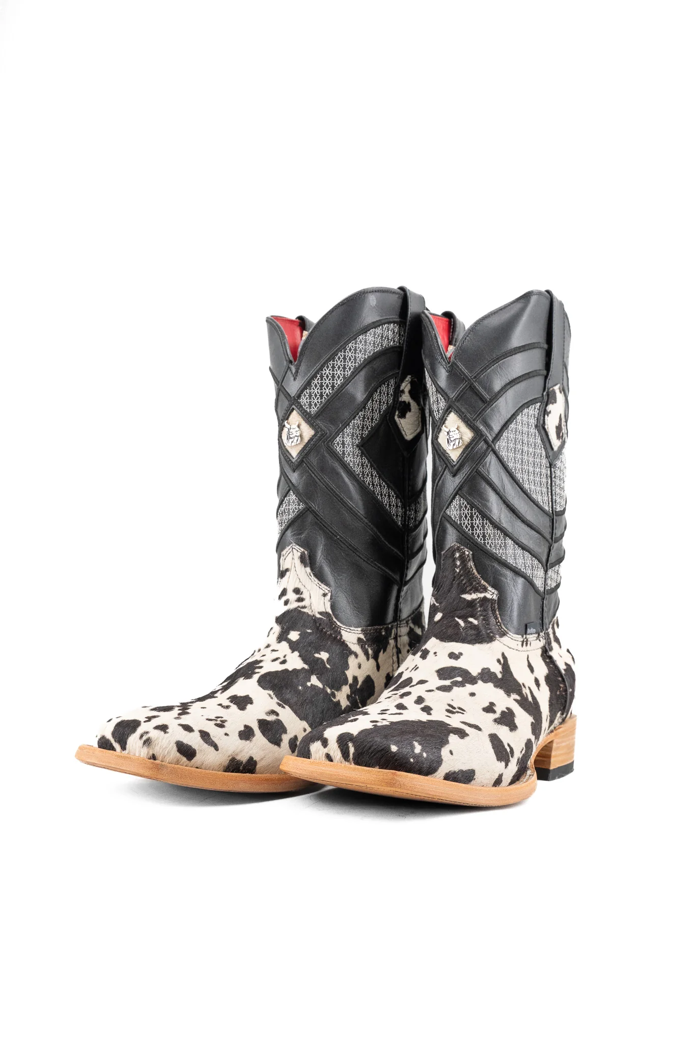 Prescott Brazil Cowhide Square Toe Cowboy Boot Size 11 Box UW55