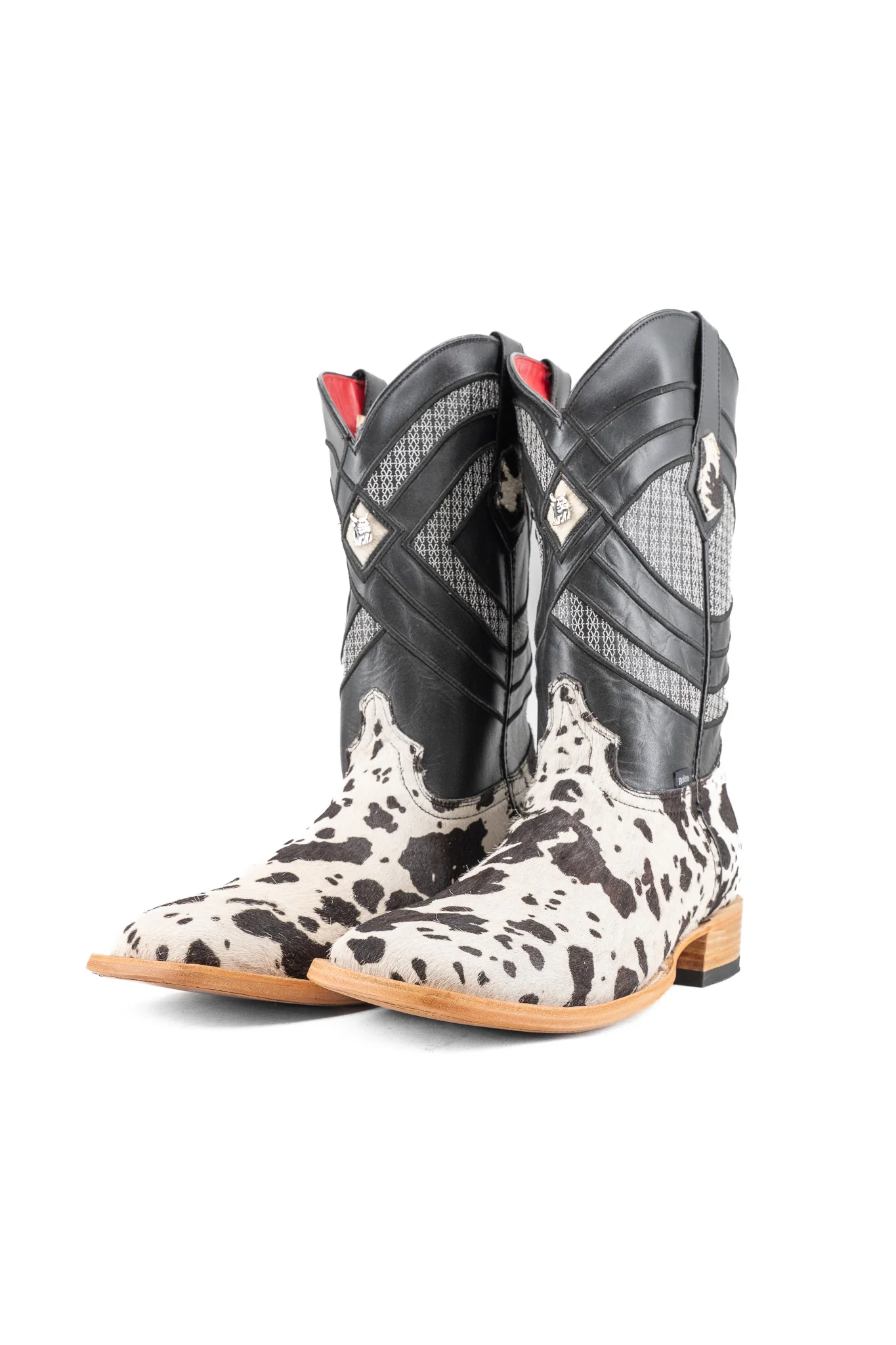Prescott Brazil Cowhide Square Toe Cowboy Boot Size 12 Box UW57