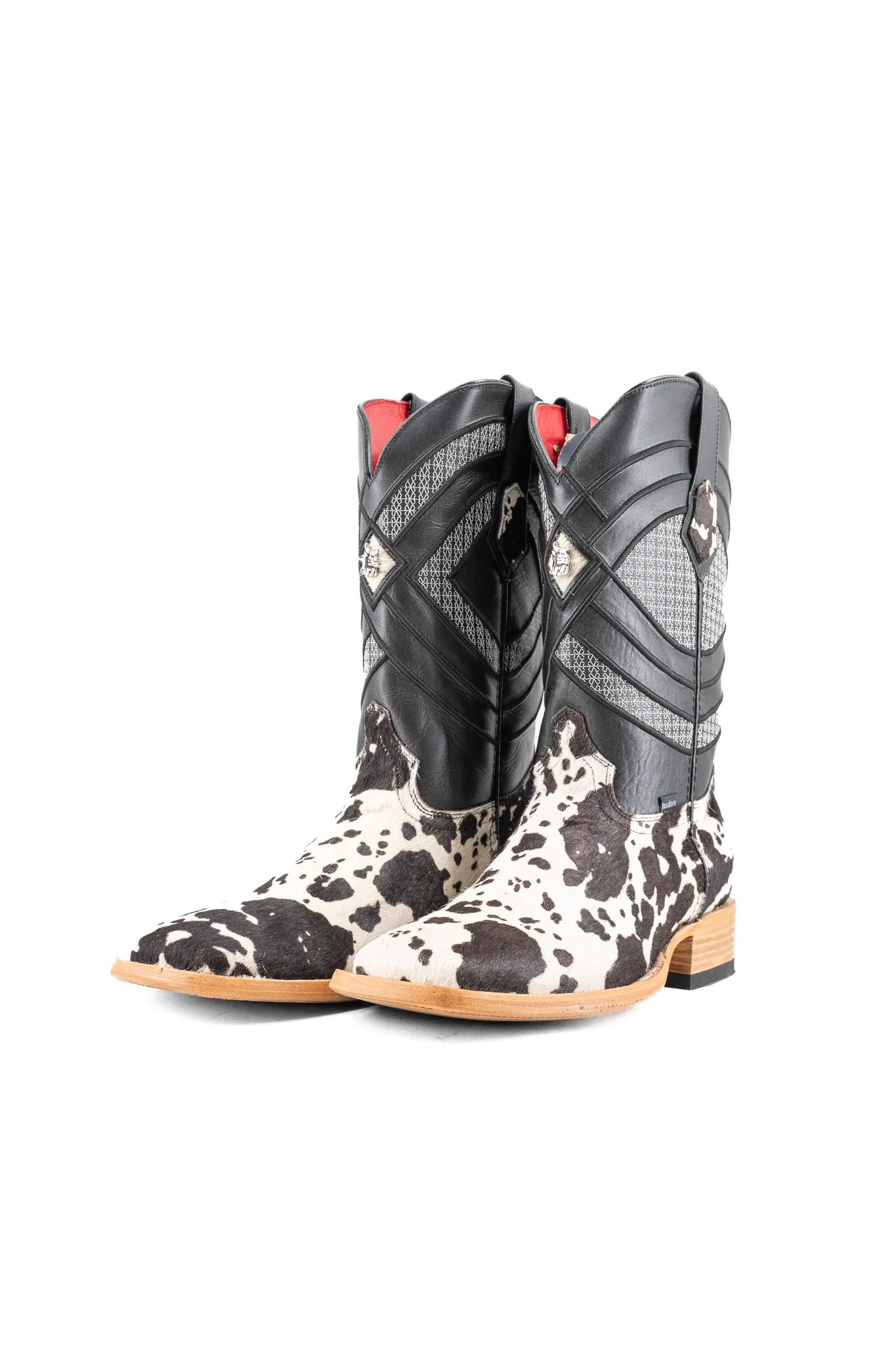 Prescott Brazil Cowhide Square Toe Cowboy Boot Size 12 Box UW58