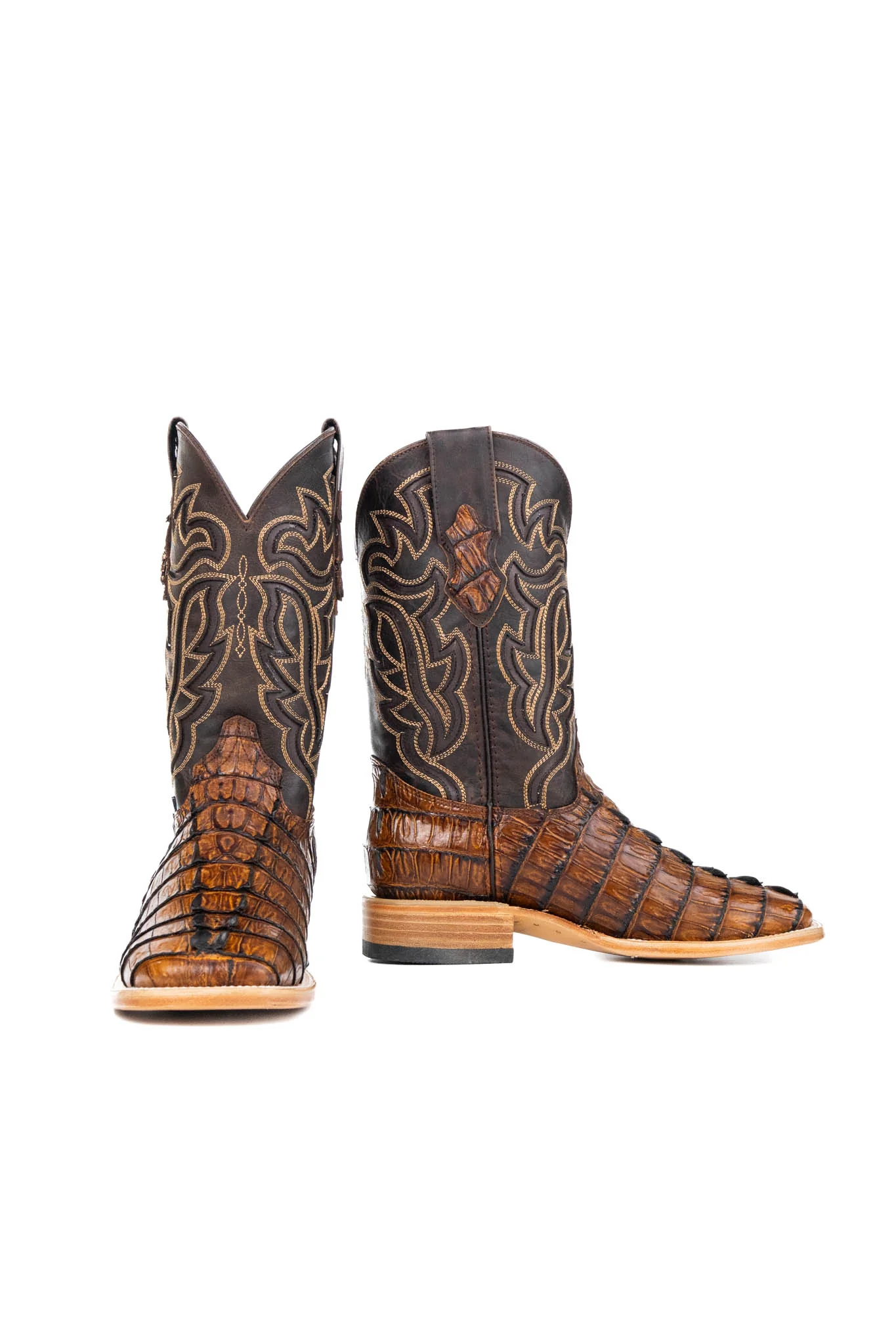 Bruce Caiman Tail Square Toe Cowboy Boot - Image 10