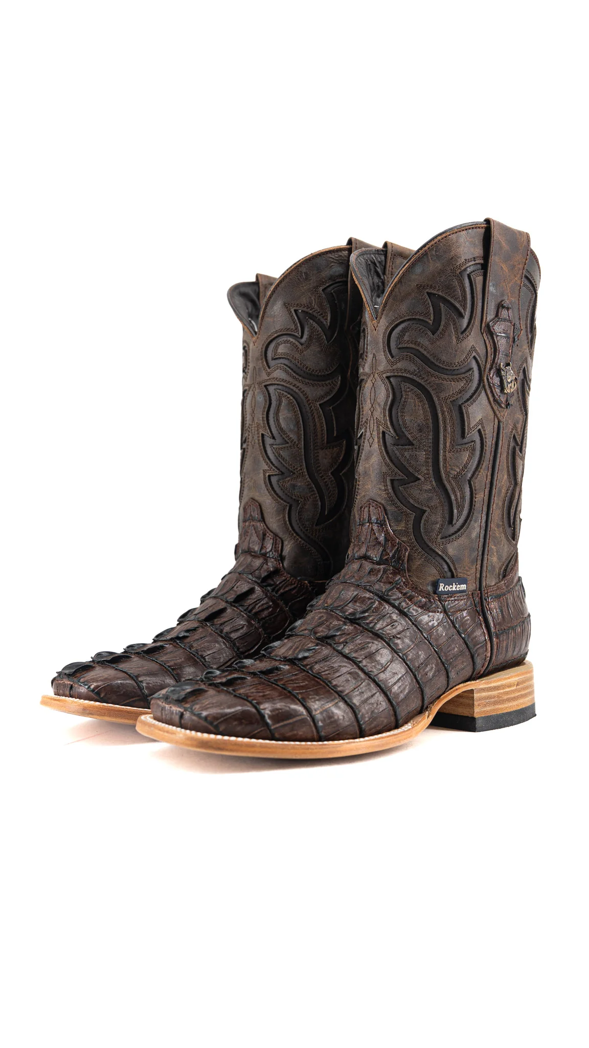 Bruce Caiman Tail Square Toe Cowboy Boot - Image 12