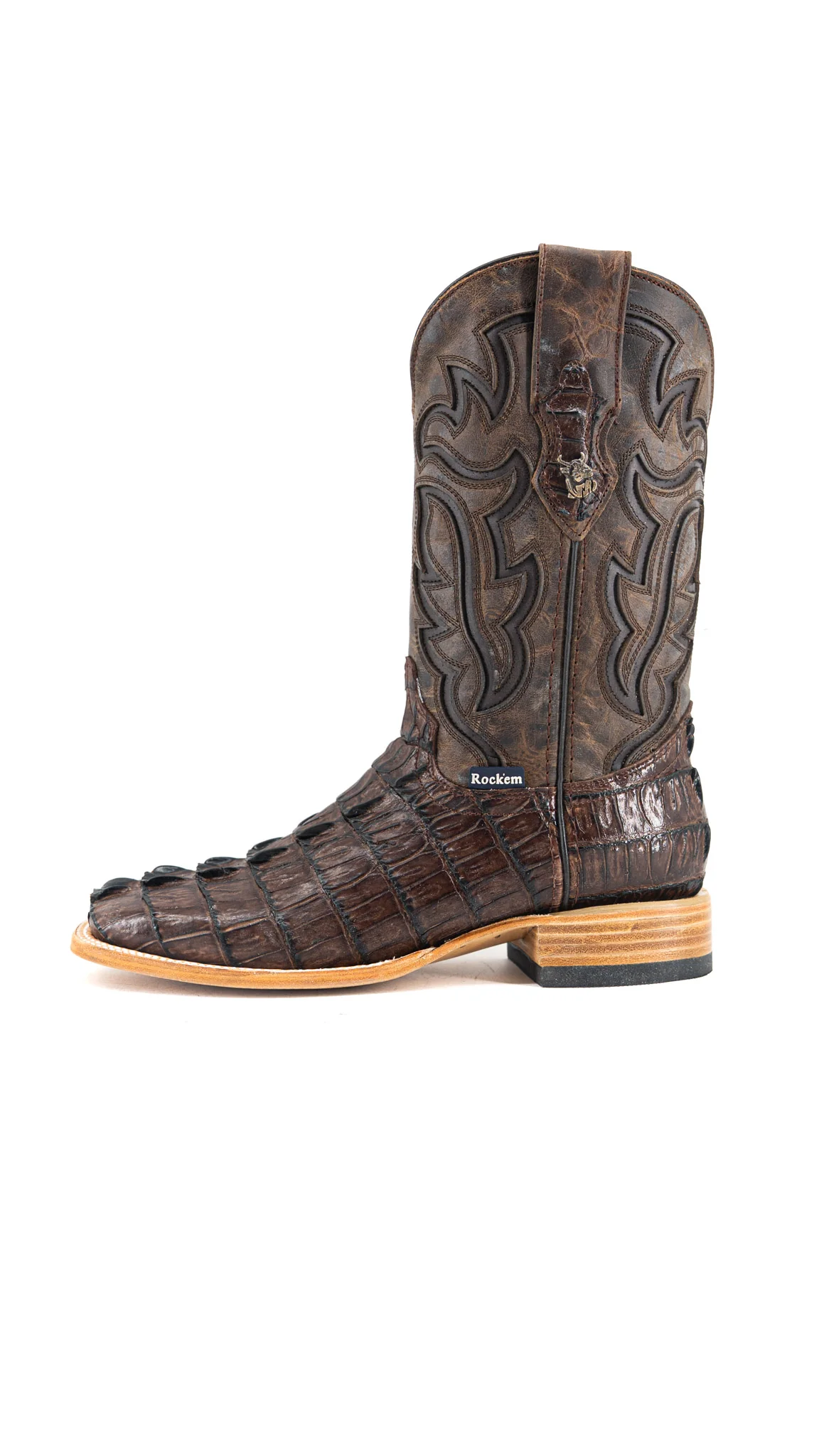Bruce Caiman Tail Square Toe Cowboy Boot - Image 13