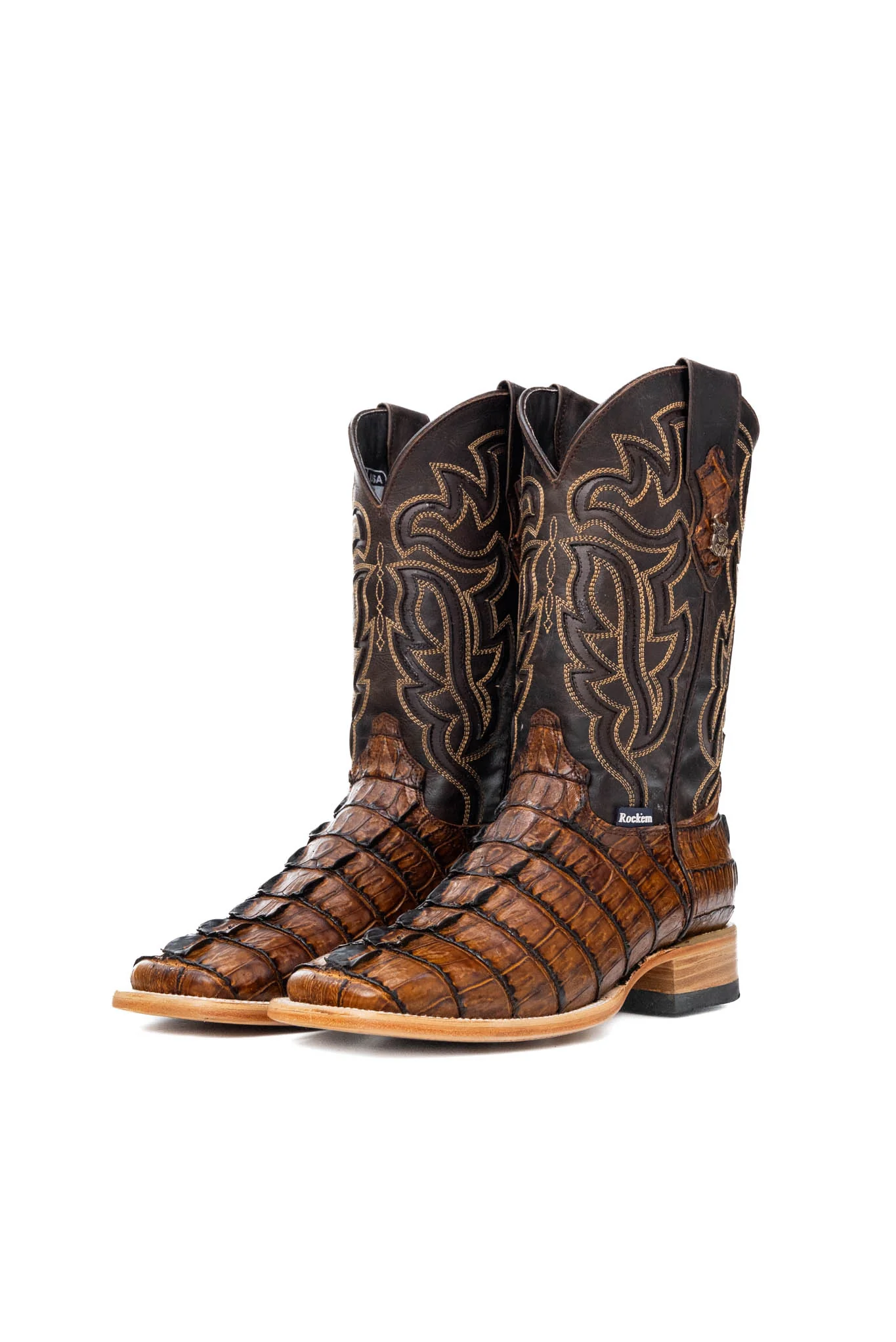 Bruce Caiman Tail Square Toe Cowboy Boot - Image 6