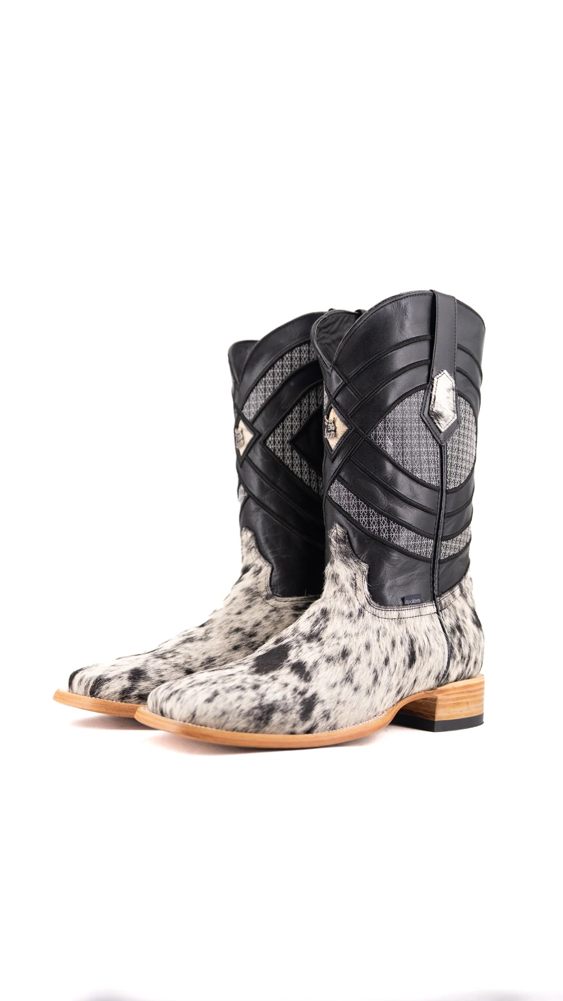 Prescott Cowhide Square Toe Cowboy Boot Size 12 Box VM14