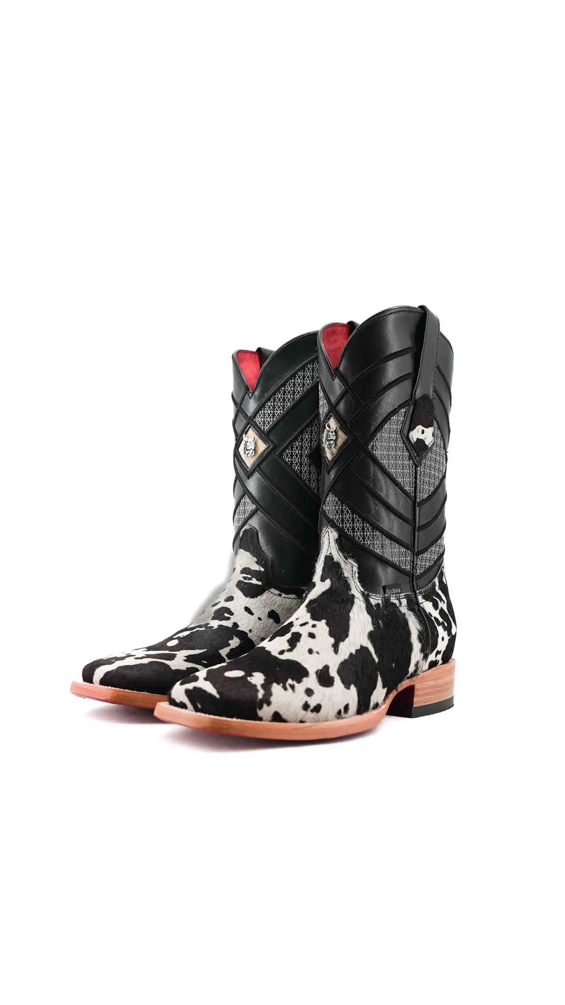 Prescott Cowhide Square Toe Cowboy Boot Size 7 Box RMF6