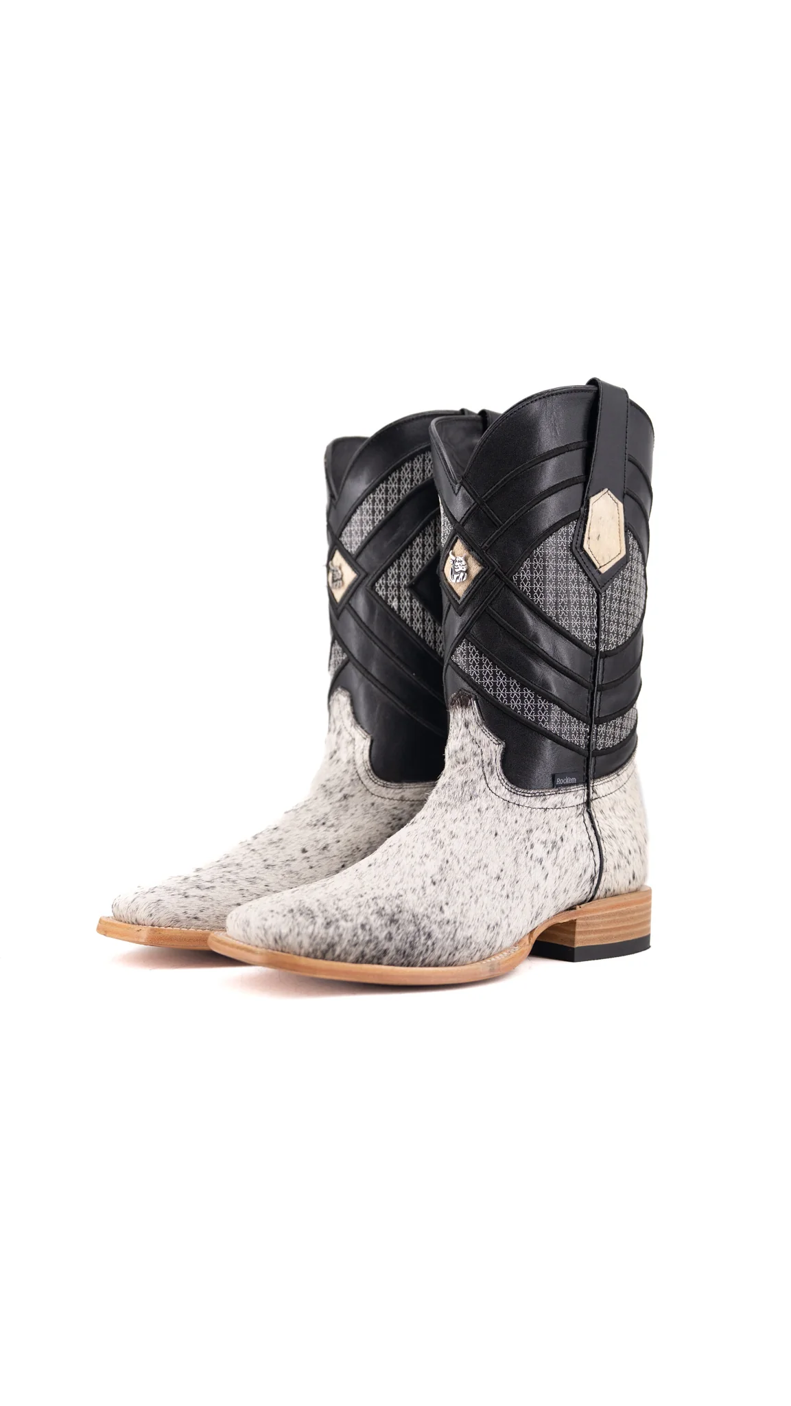 Prescott Cowhide Square Toe Cowboy Boot Size 9 Box VM6