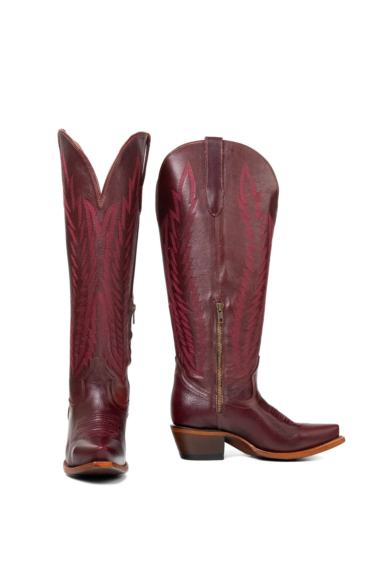 Presley Tall Wide Calf Snip Toe Cowgirl Boot - Image 4