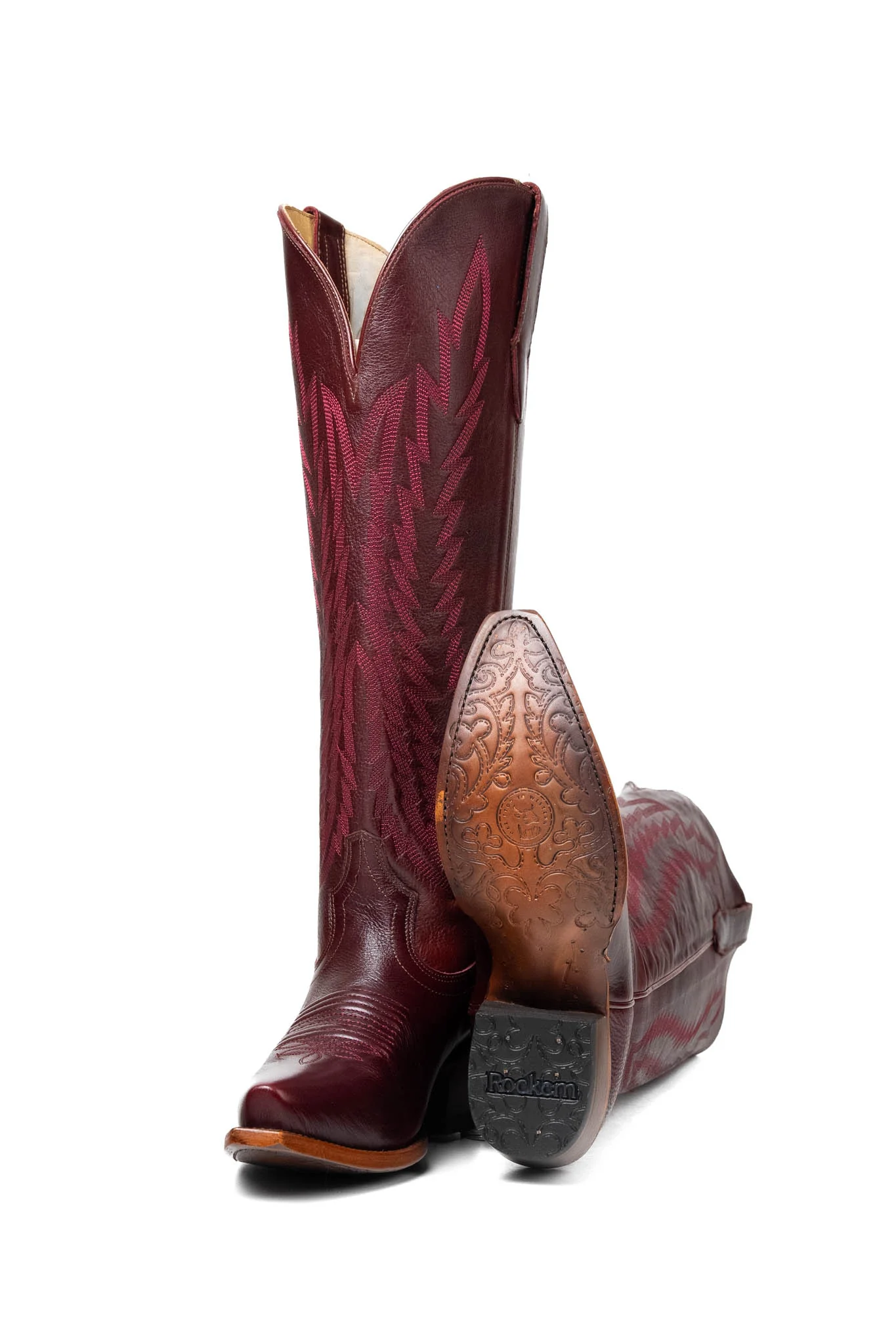 Presley Tall Wide Calf Snip Toe Cowgirl Boot - Image 5