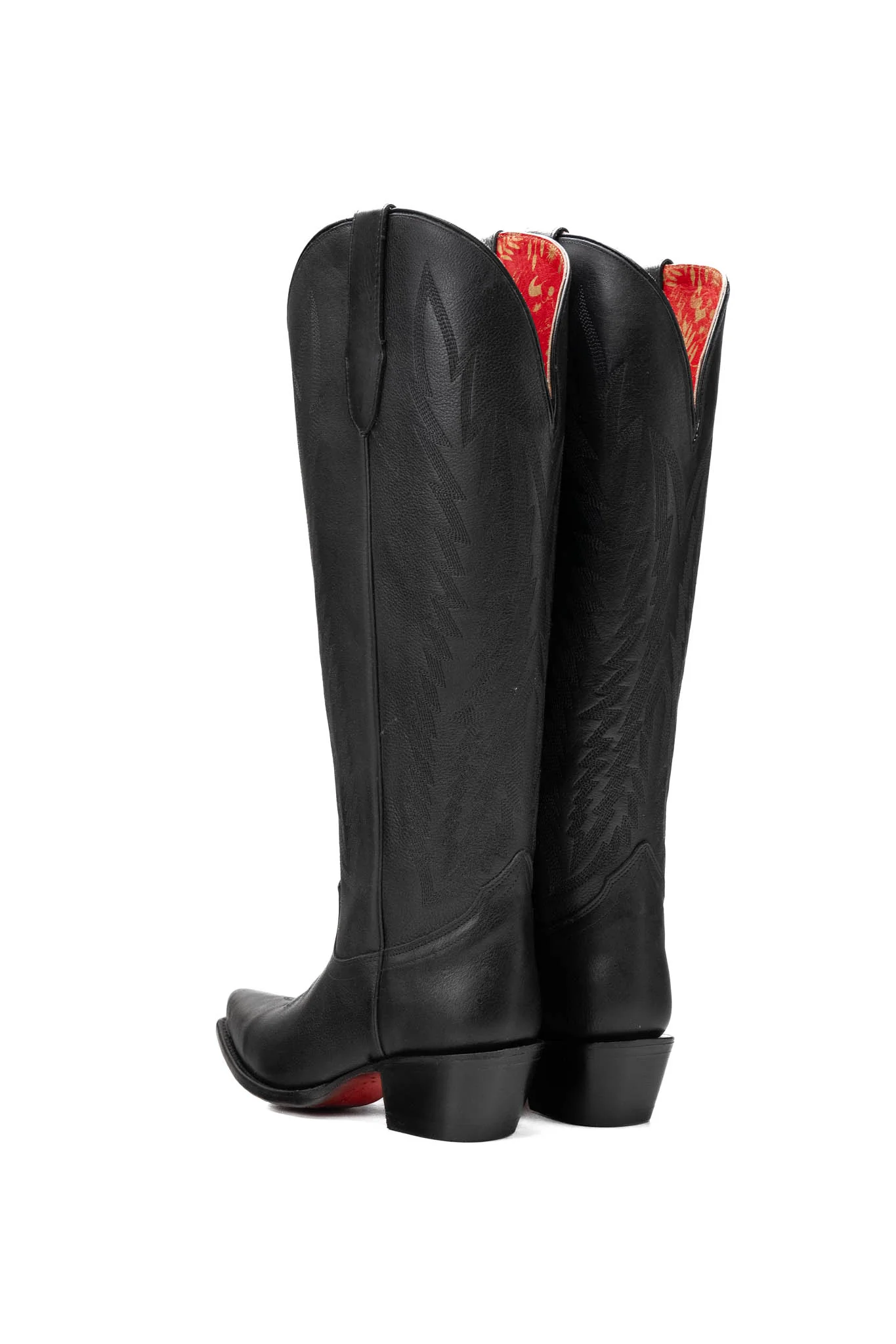 Presley Tall Red Bottom Wide Calf Snip Toe Cowgirl Boot - Image 3