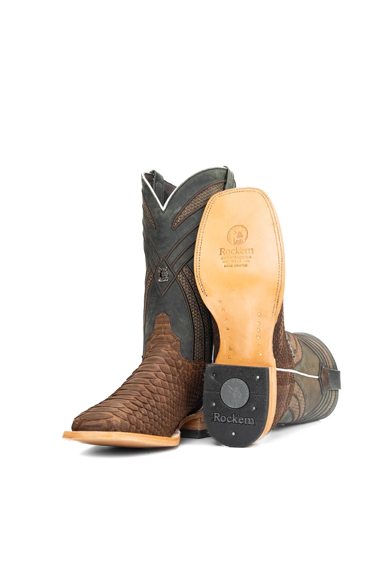 Monroe Python Square Toe Cowboy Boot - Image 4