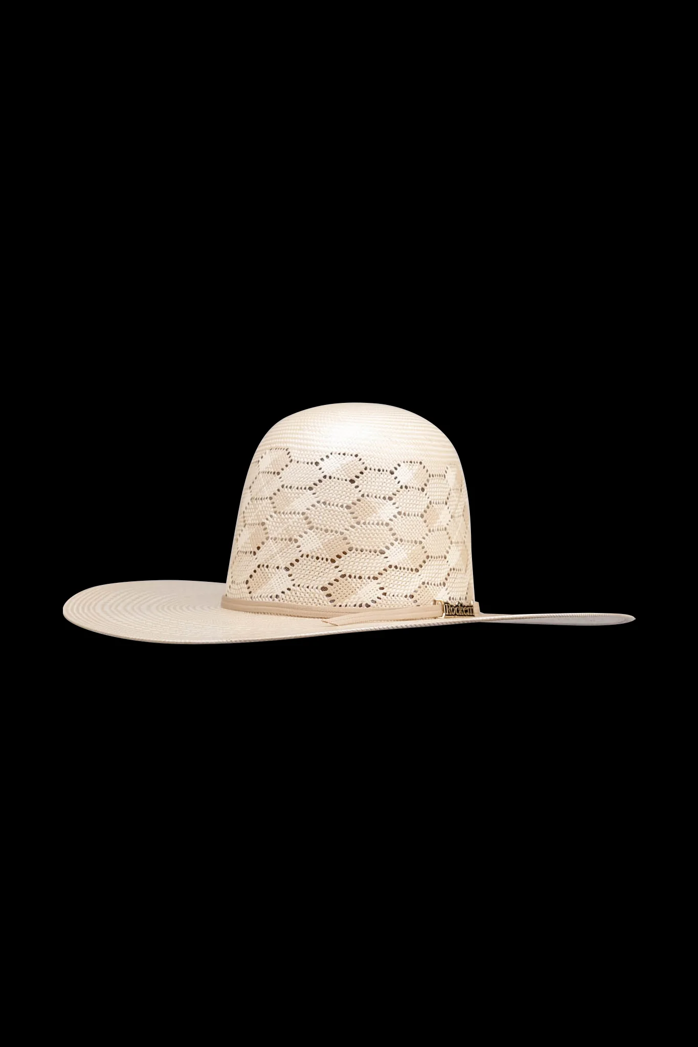 Rock'em 100X Ranch Hand Open Crown Straw Hat - Image 3