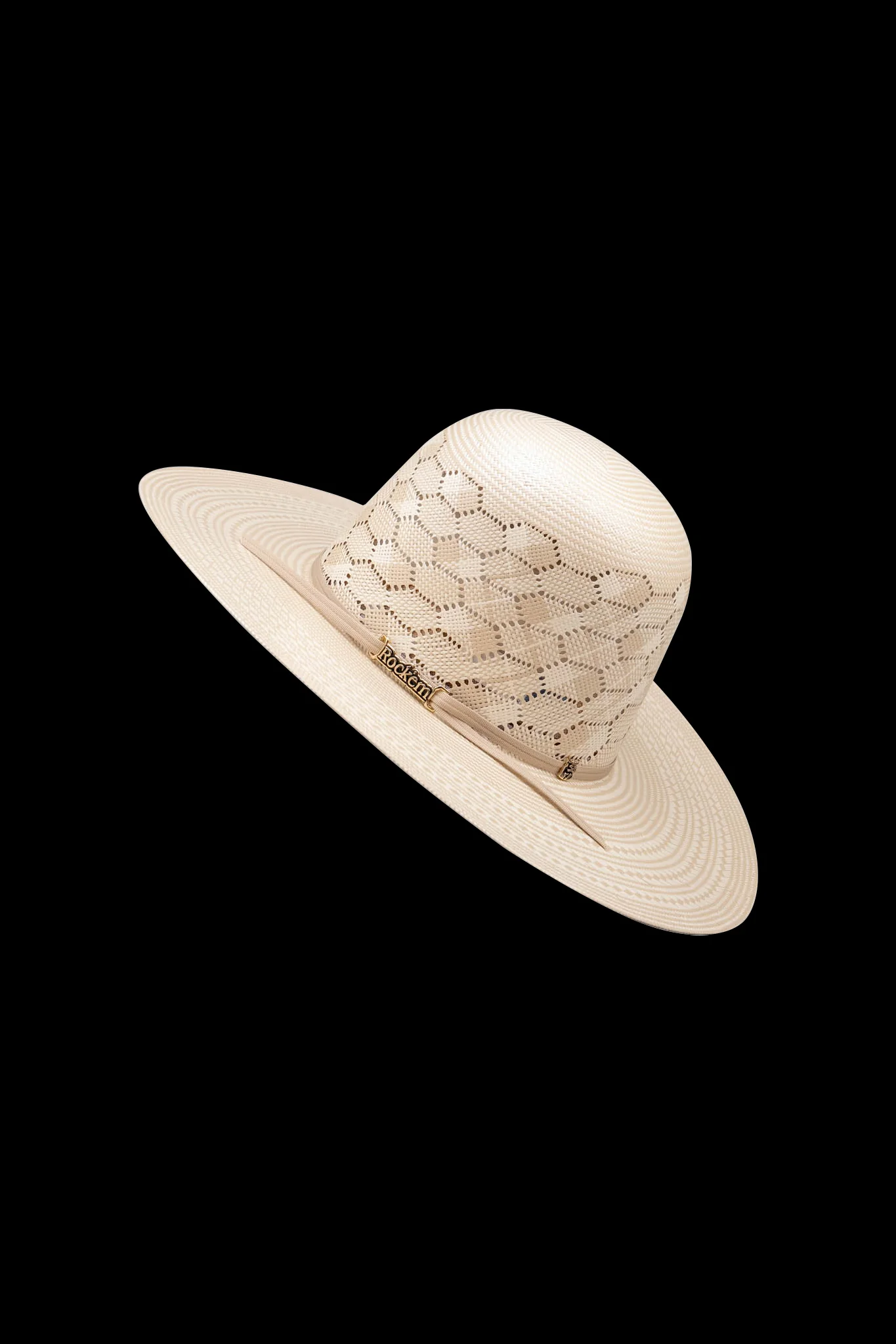 Rock'em 100X Ranch Hand Open Crown Straw Hat - Image 4