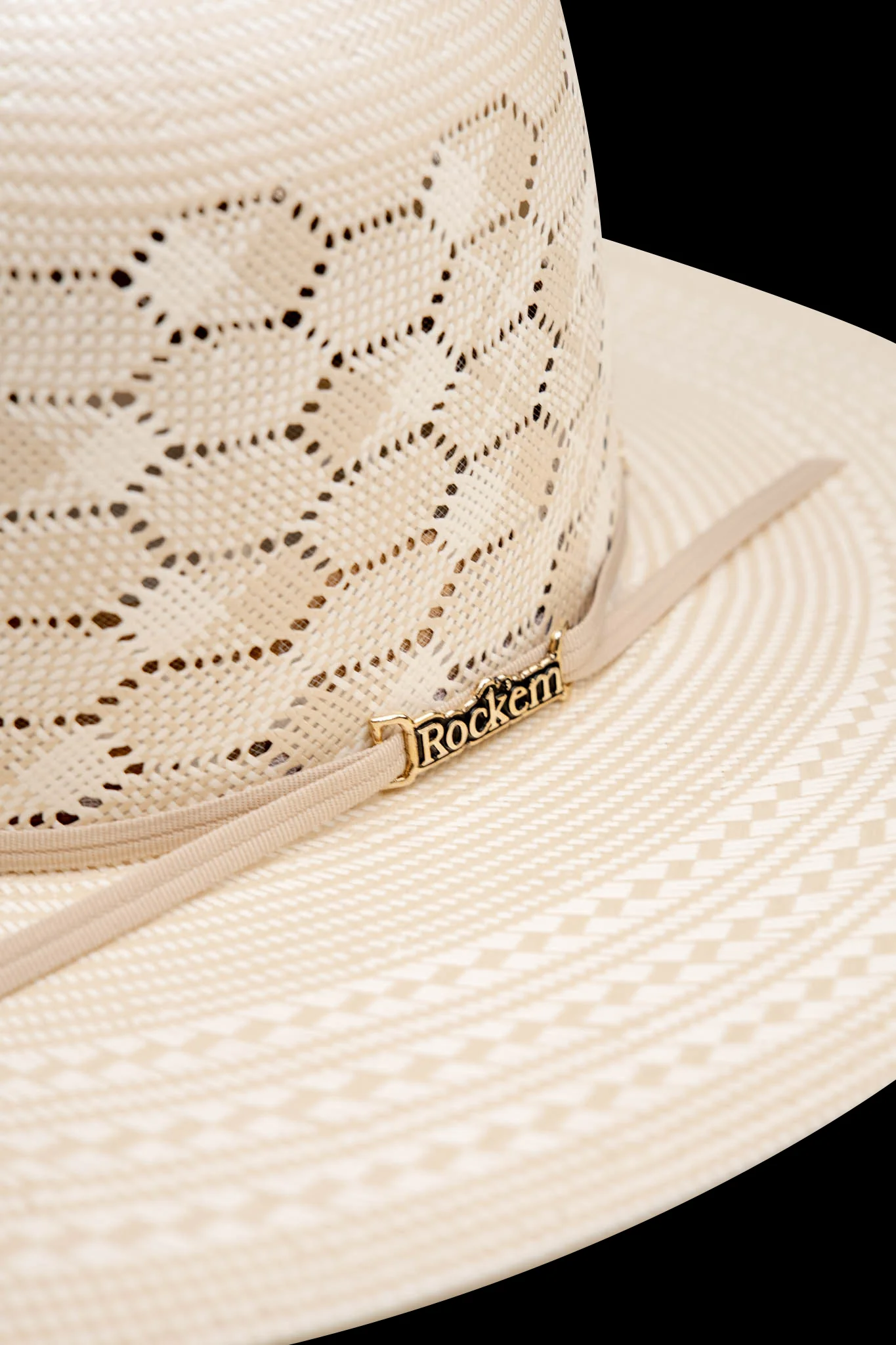 Rock'em 100X Ranch Hand Open Crown Straw Hat - Image 5