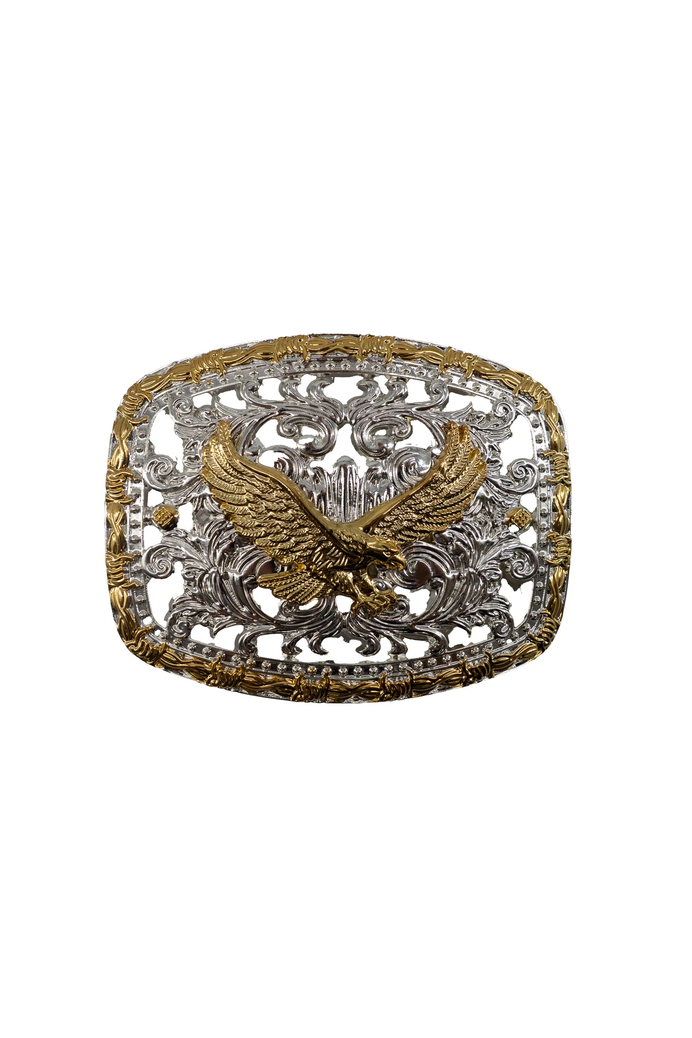 Regal Filigree Golden Eagle Belt Buckle