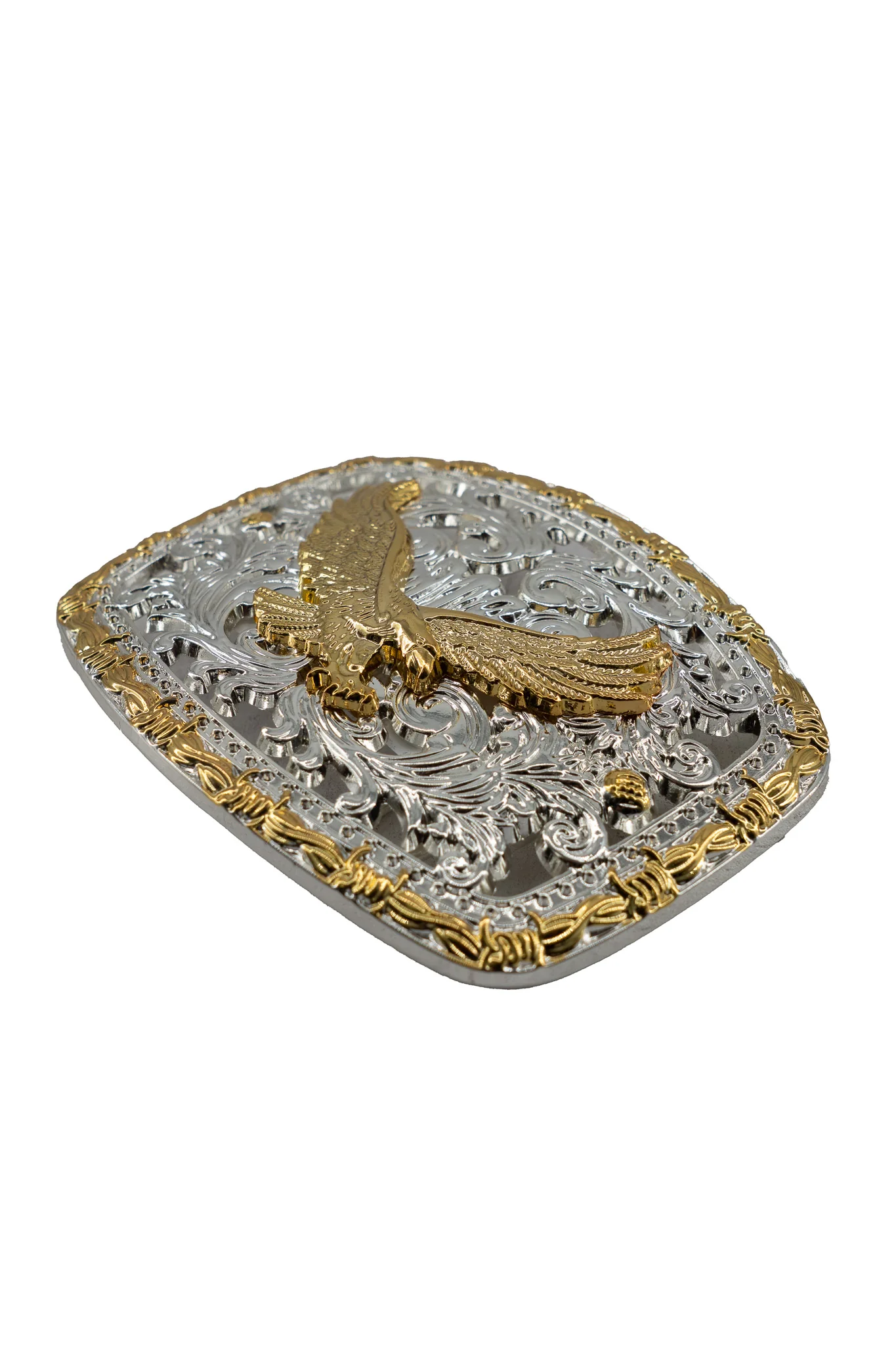 Regal Filigree Golden Eagle Belt Buckle - Image 2