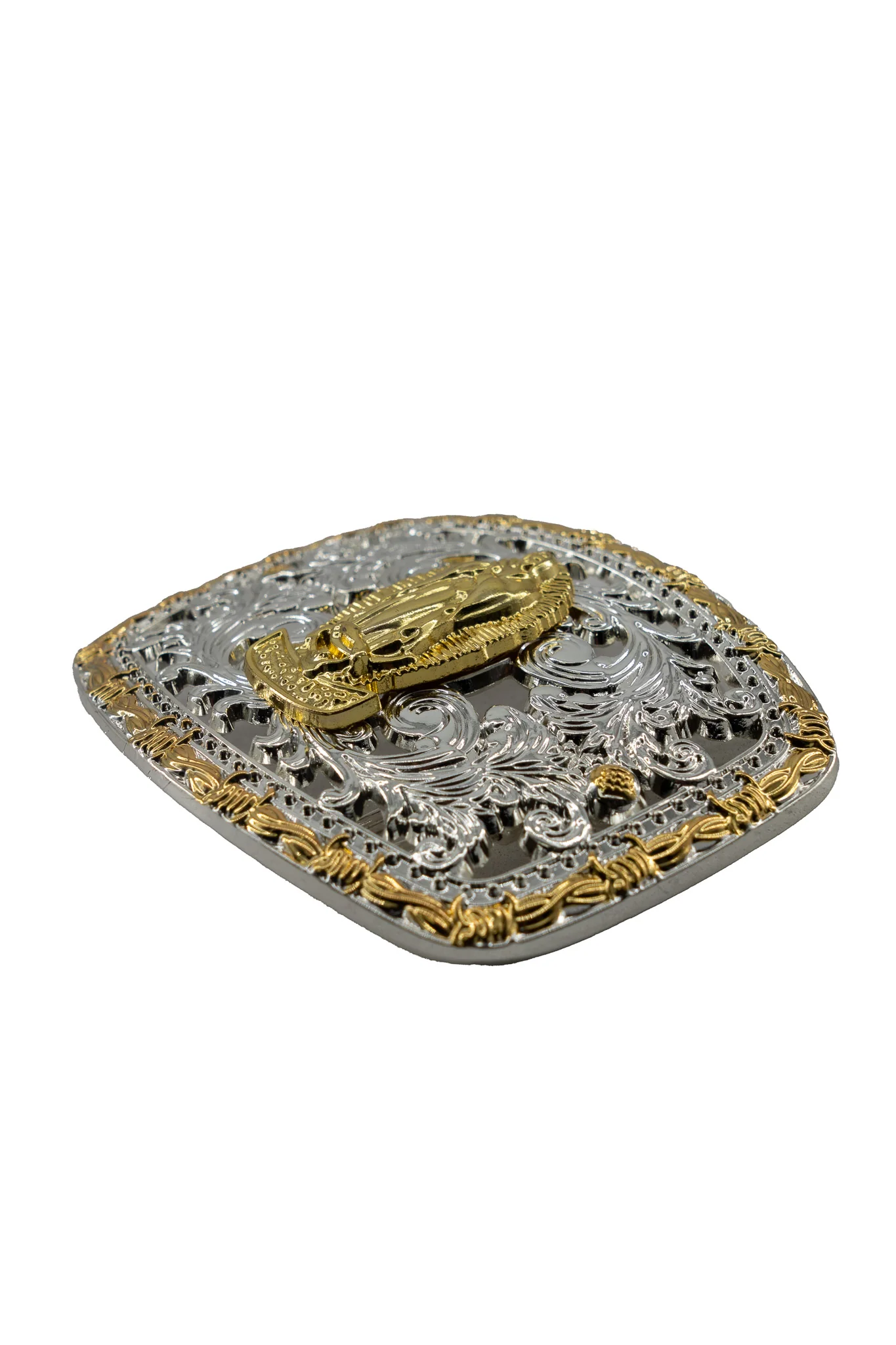 Regal Filigree Virgen Mary Belt Buckle - Image 2