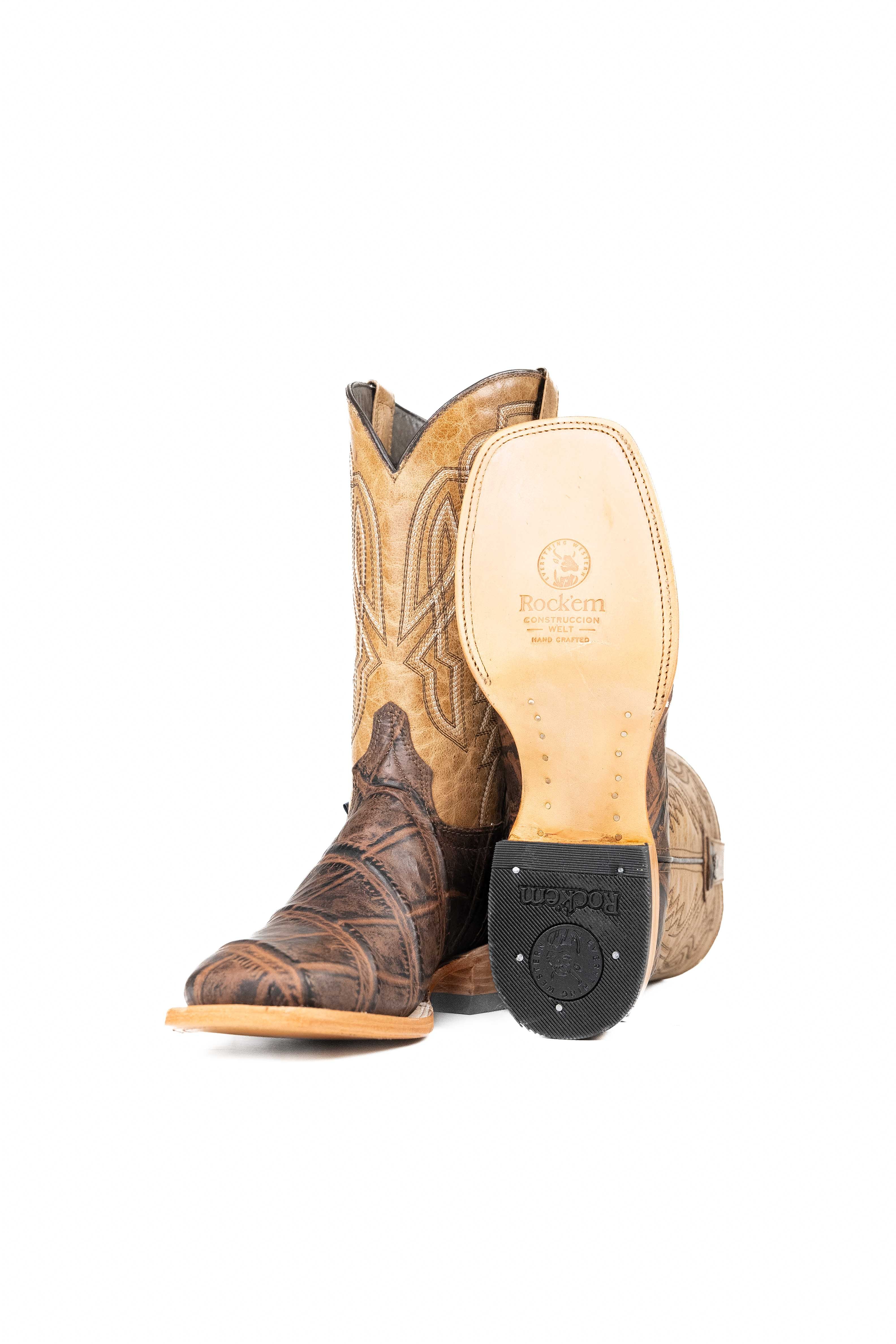 Renegate Alligator Square Toe Cowboy Boot - Image 4