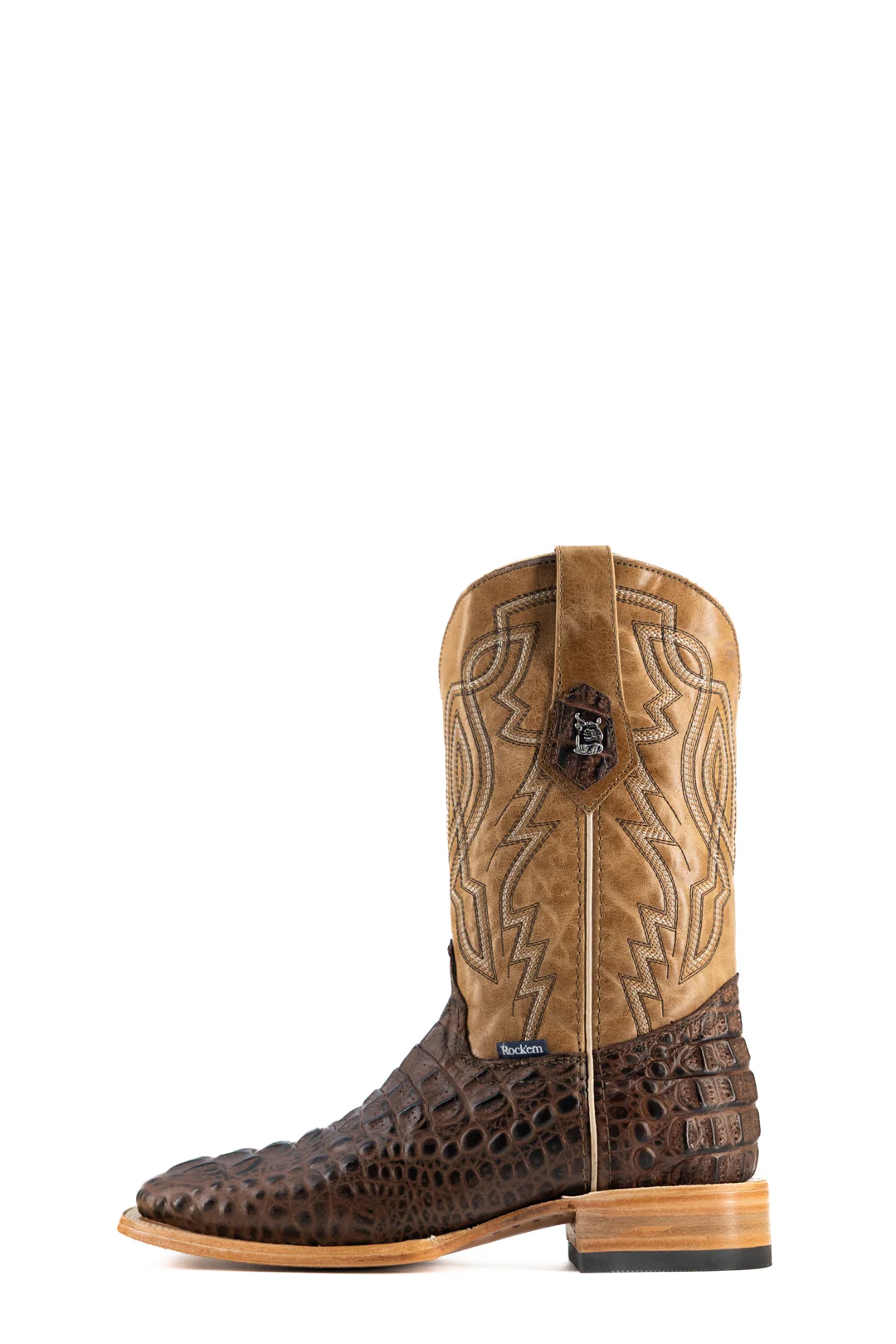 Renegate Hornback Caiman Square Toe Cowboy Boot - Image 2