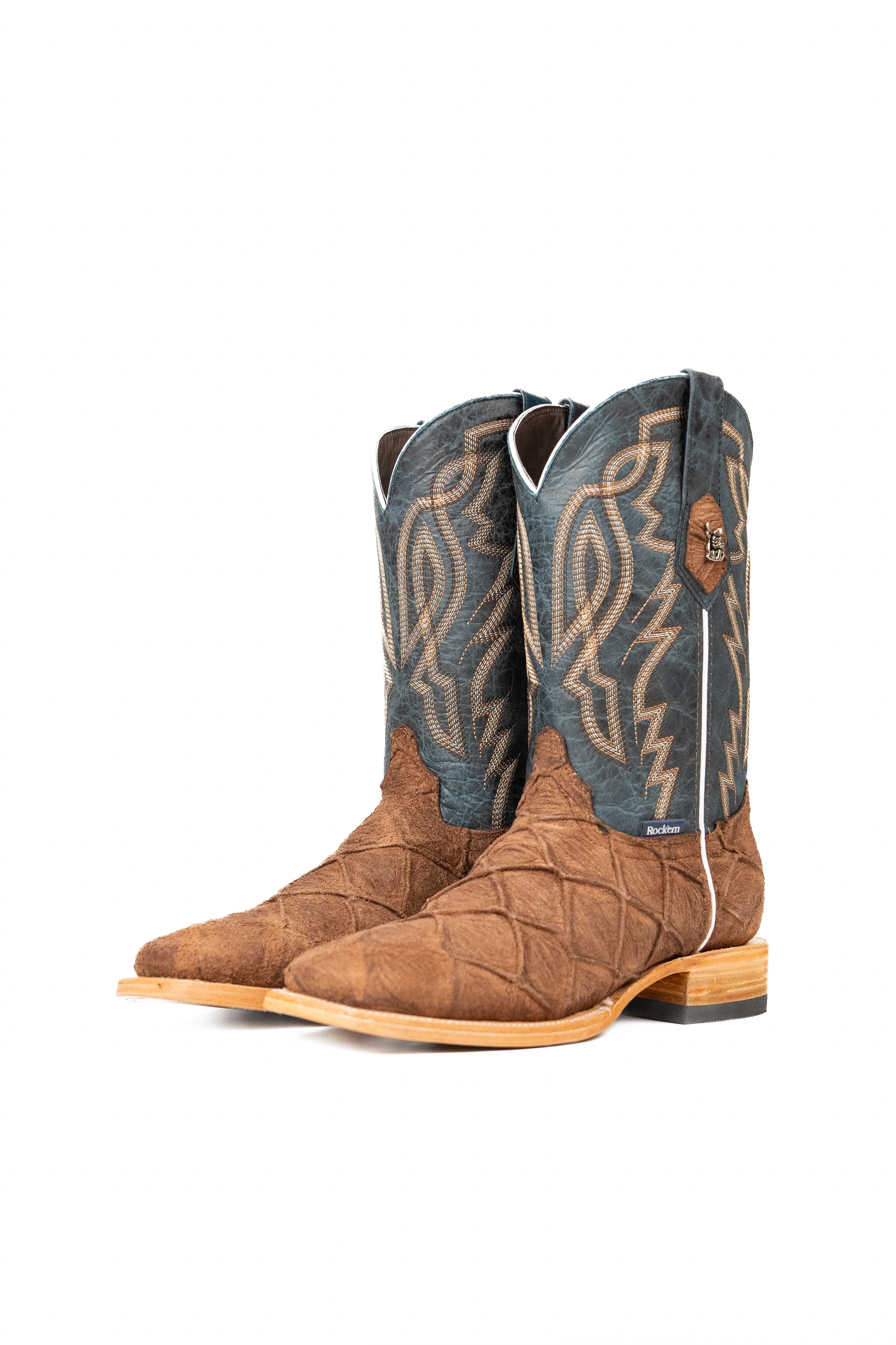 Renegate Big Bass Pirarucu Square Toe Cowboy Boot - Image 11