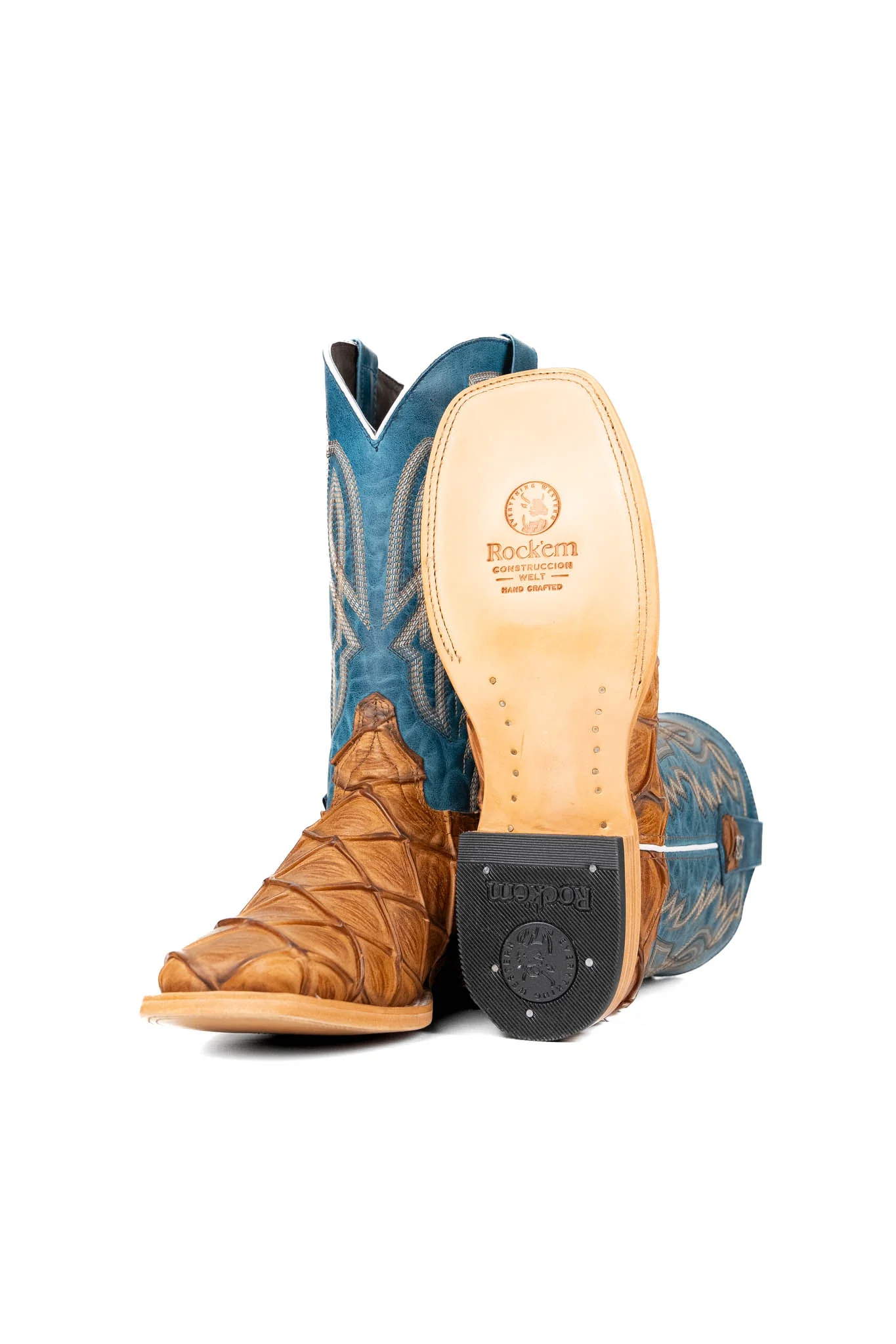 Renegate Big Bass Pirarucu Square Toe Cowboy Boot - Image 4