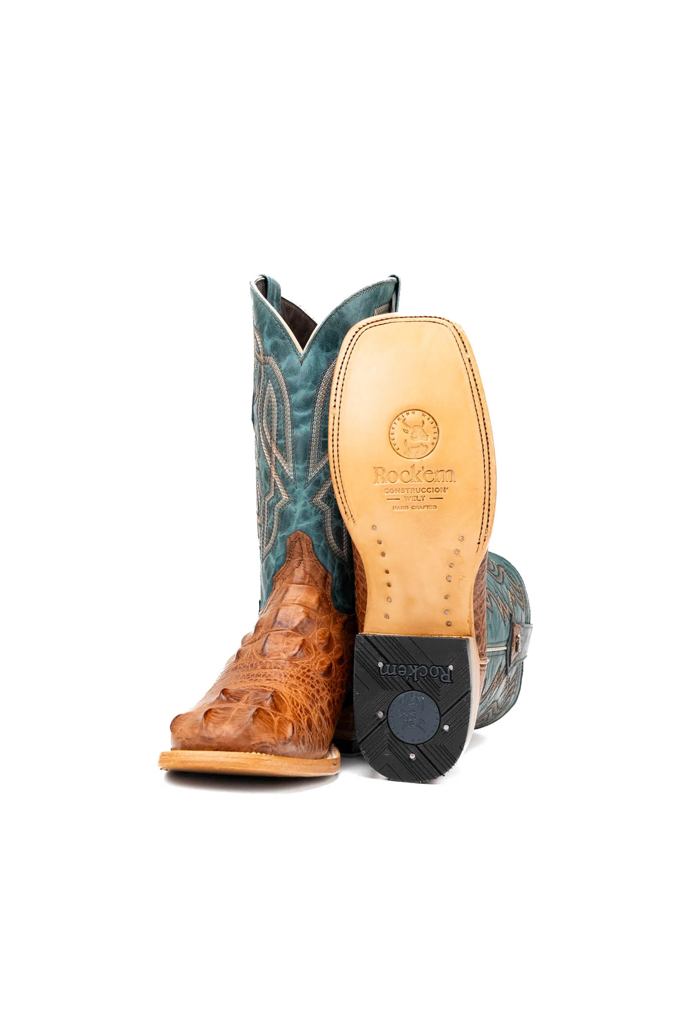 Renegate Giant Alligator Square Toe Cowboy Boot - Image 15
