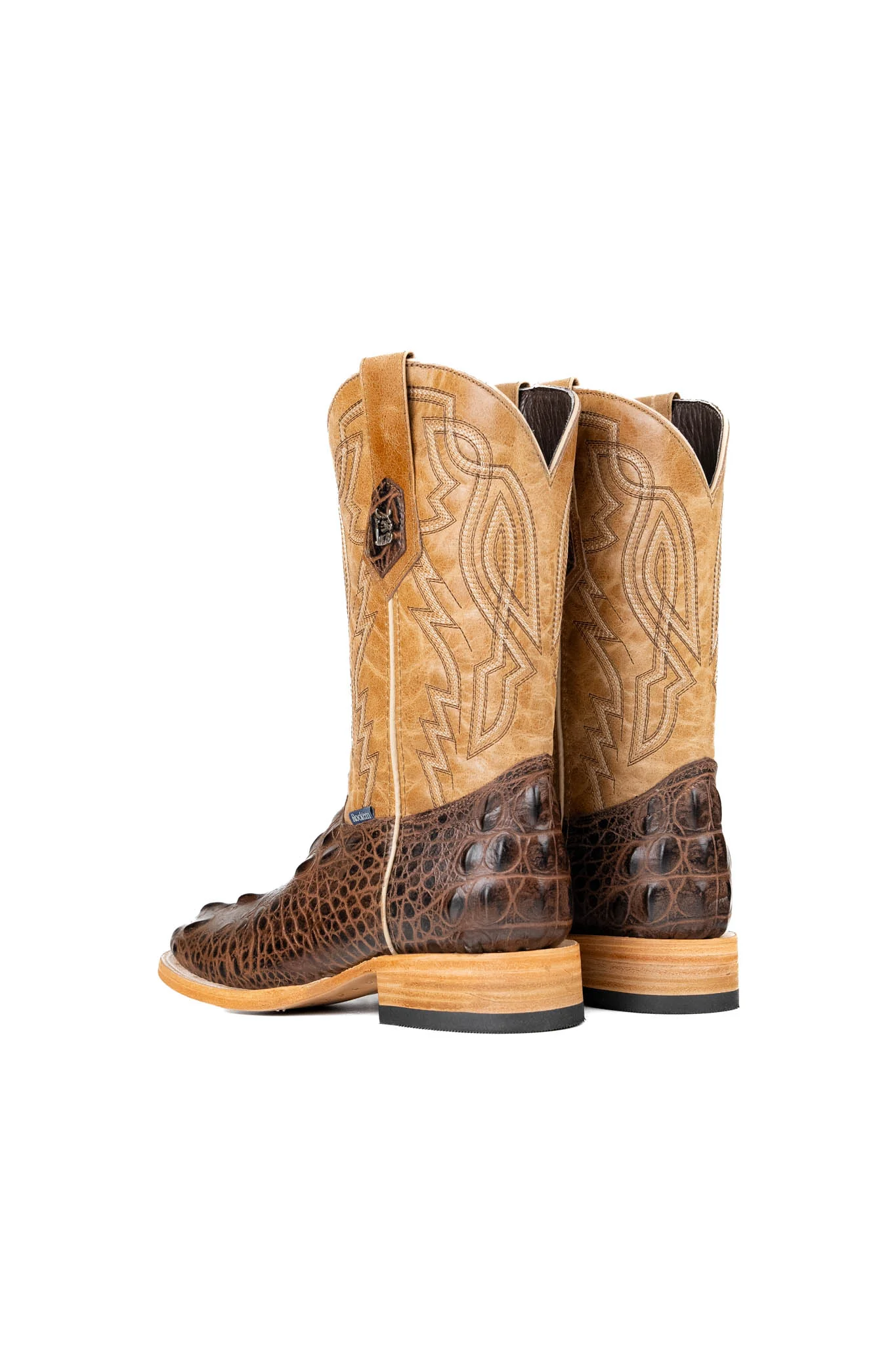 Renegate Giant Alligator Square Toe Cowboy Boot - Image 3