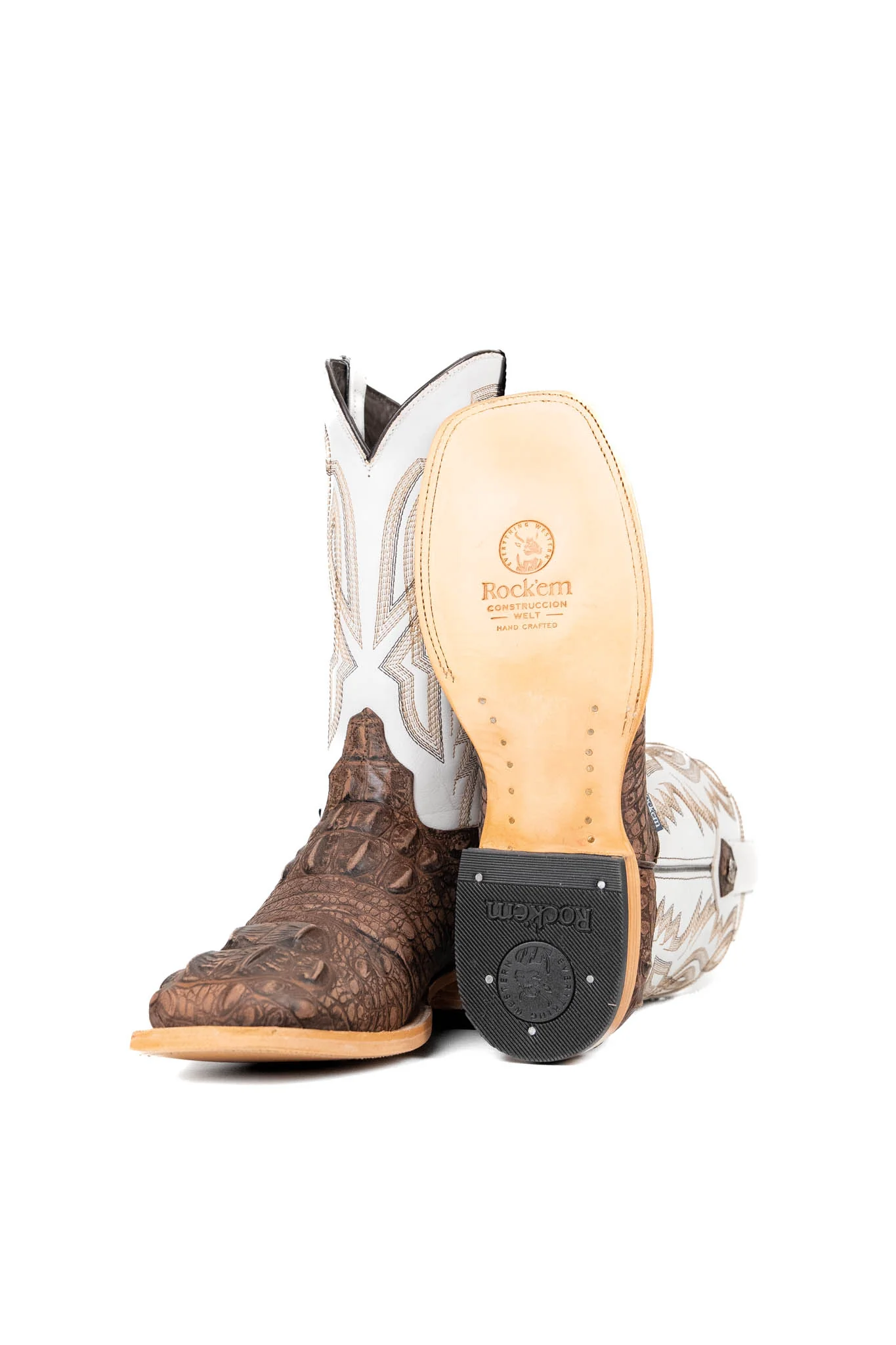 Renegate Giant Alligator Square Toe Cowboy Boot - Image 9