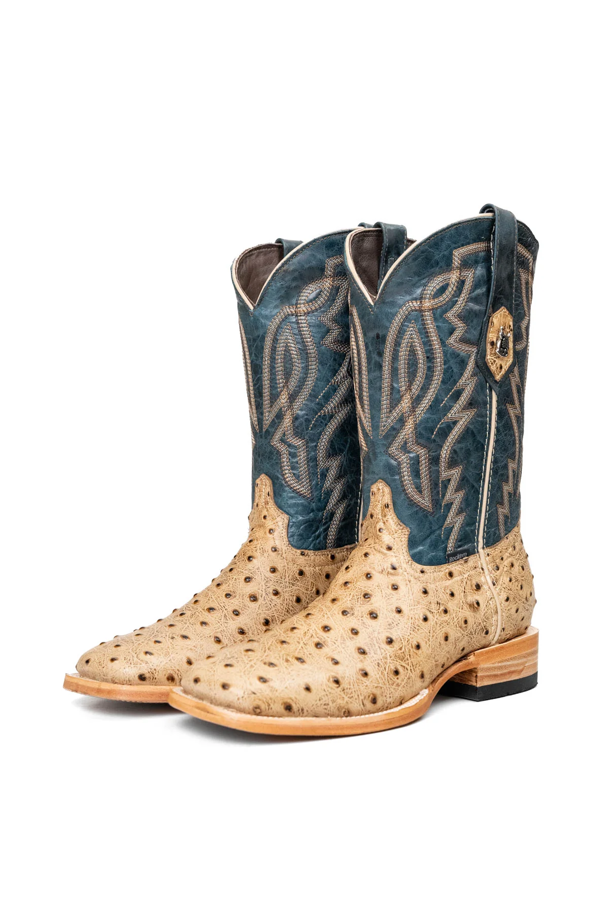 Renegate Ostrich Square Toe Cowboy Boot - Image 11