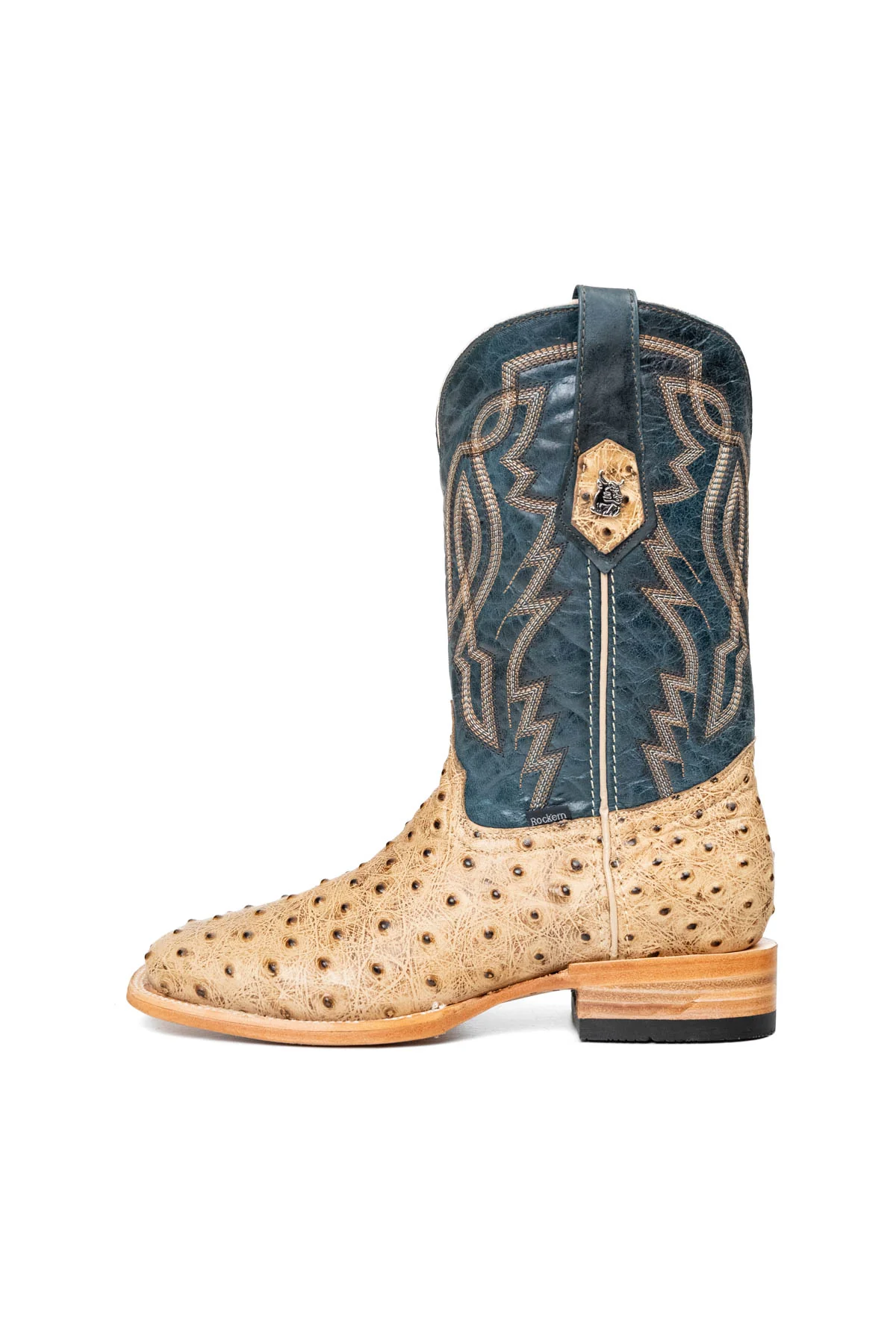 Renegate Ostrich Square Toe Cowboy Boot - Image 12