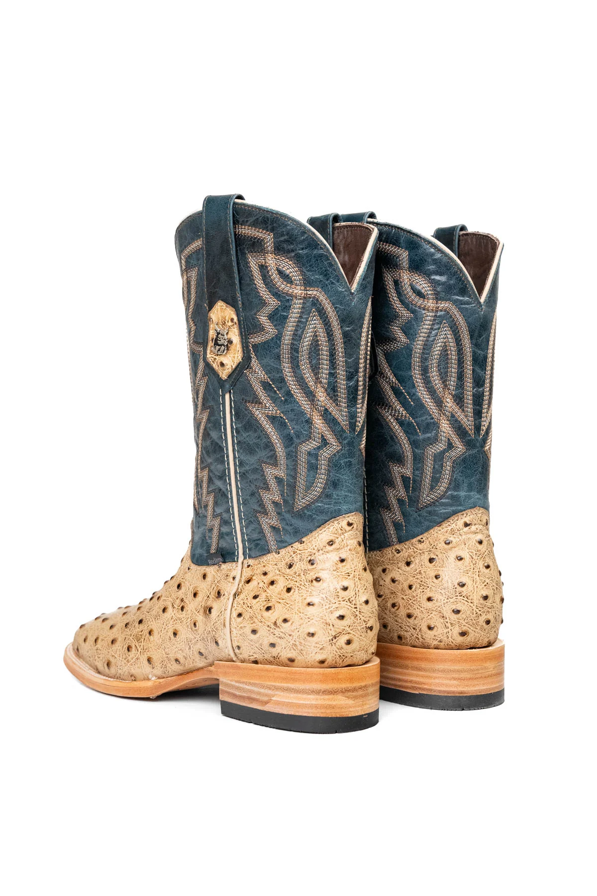 Renegate Ostrich Square Toe Cowboy Boot - Image 13