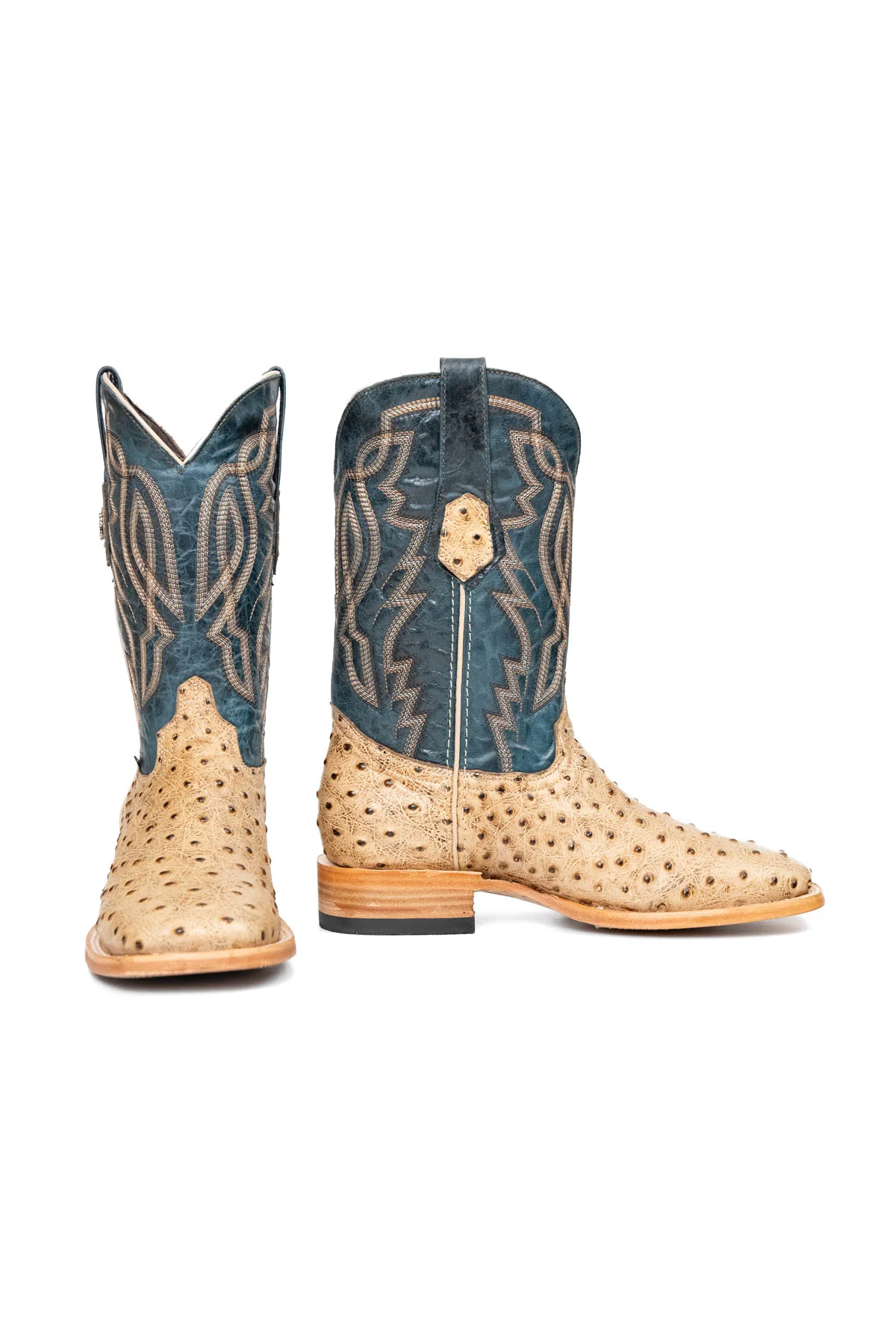 Renegate Ostrich Square Toe Cowboy Boot - Image 14