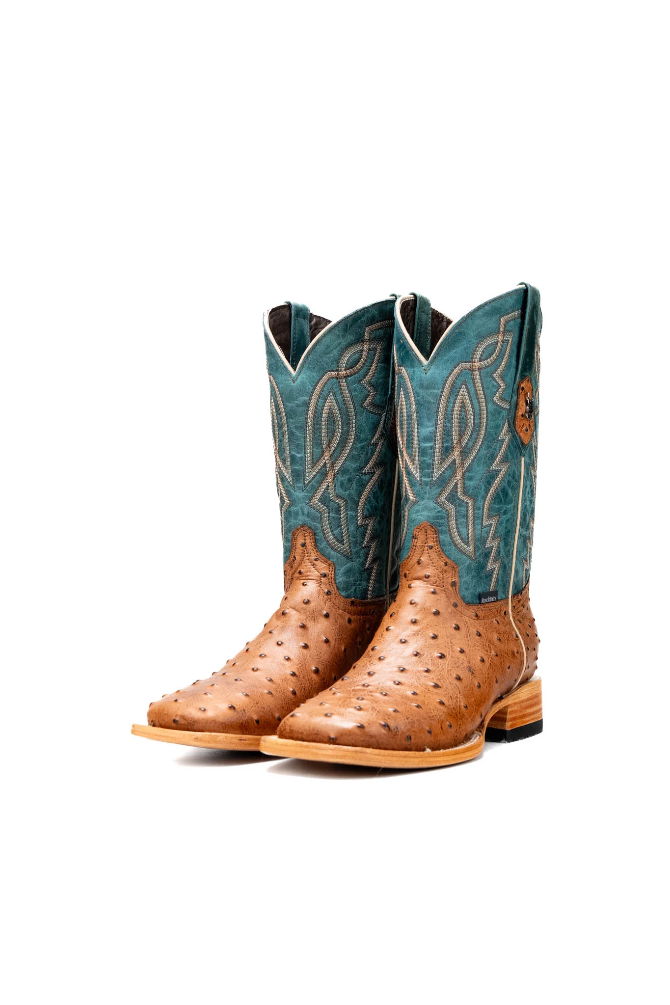 Renegate Ostrich Square Toe Cowboy Boot - Image 17