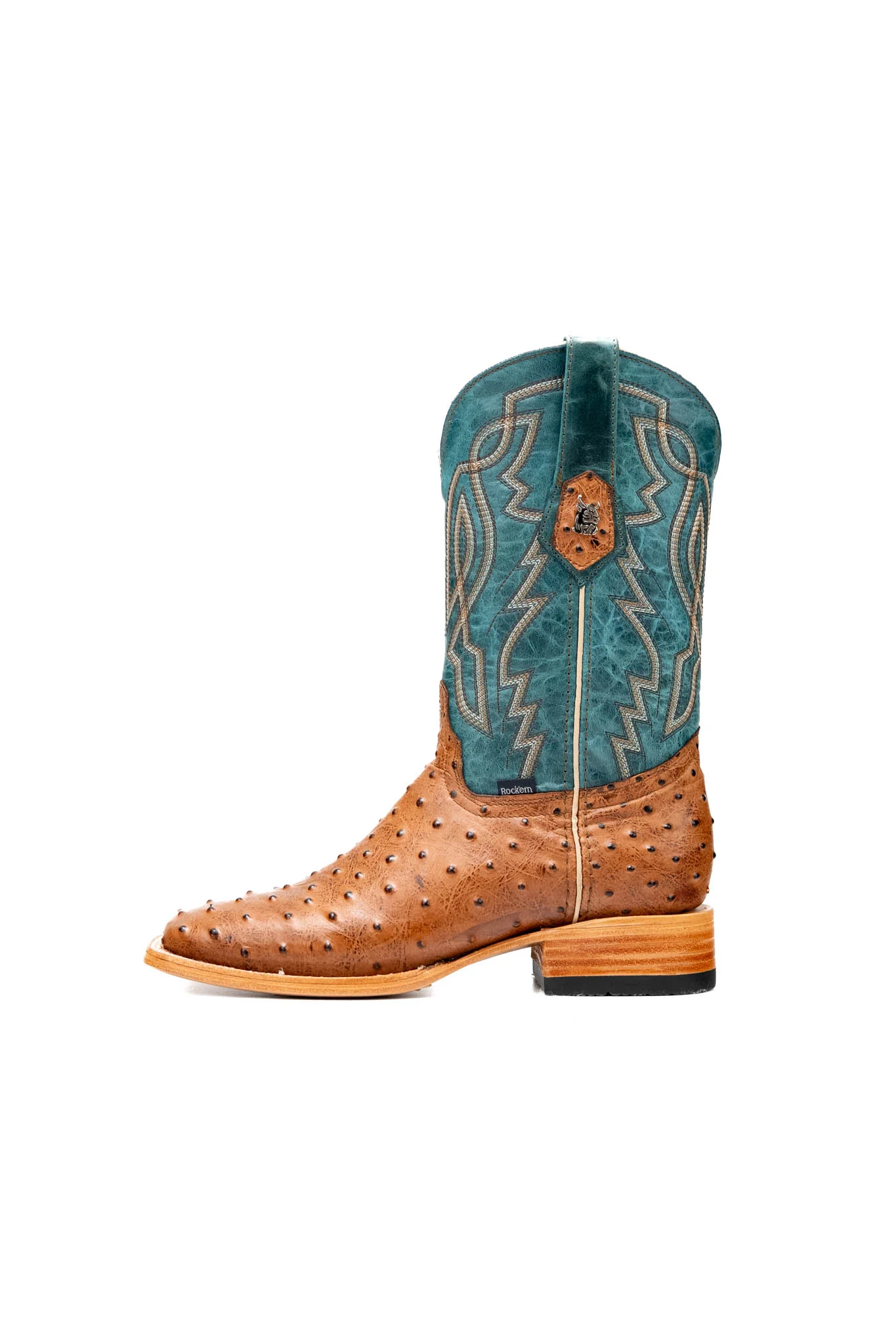 Renegate Ostrich Square Toe Cowboy Boot - Image 18