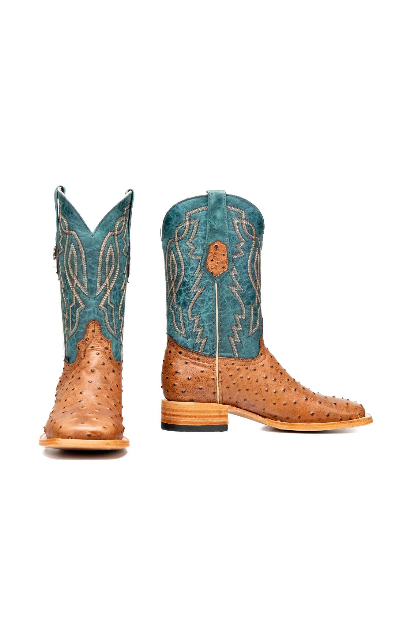 Renegate Ostrich Square Toe Cowboy Boot - Image 20