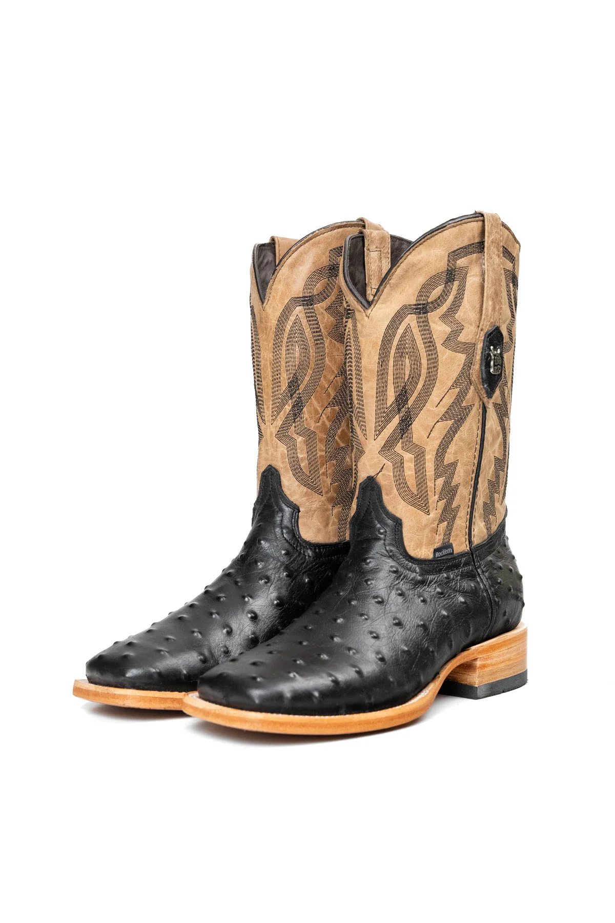 Renegate Ostrich Square Toe Cowboy Boot - Image 23