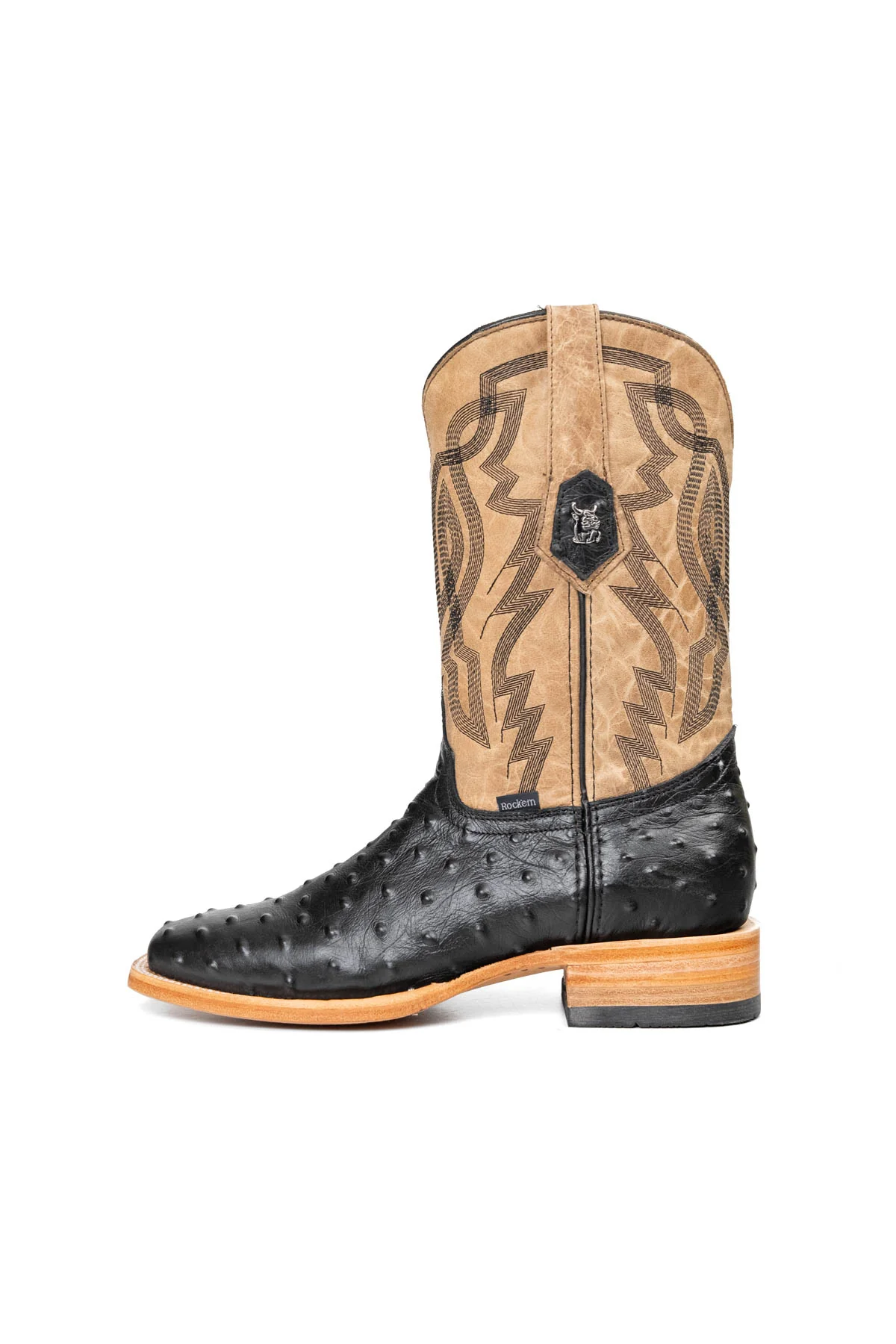 Renegate Ostrich Square Toe Cowboy Boot - Image 24